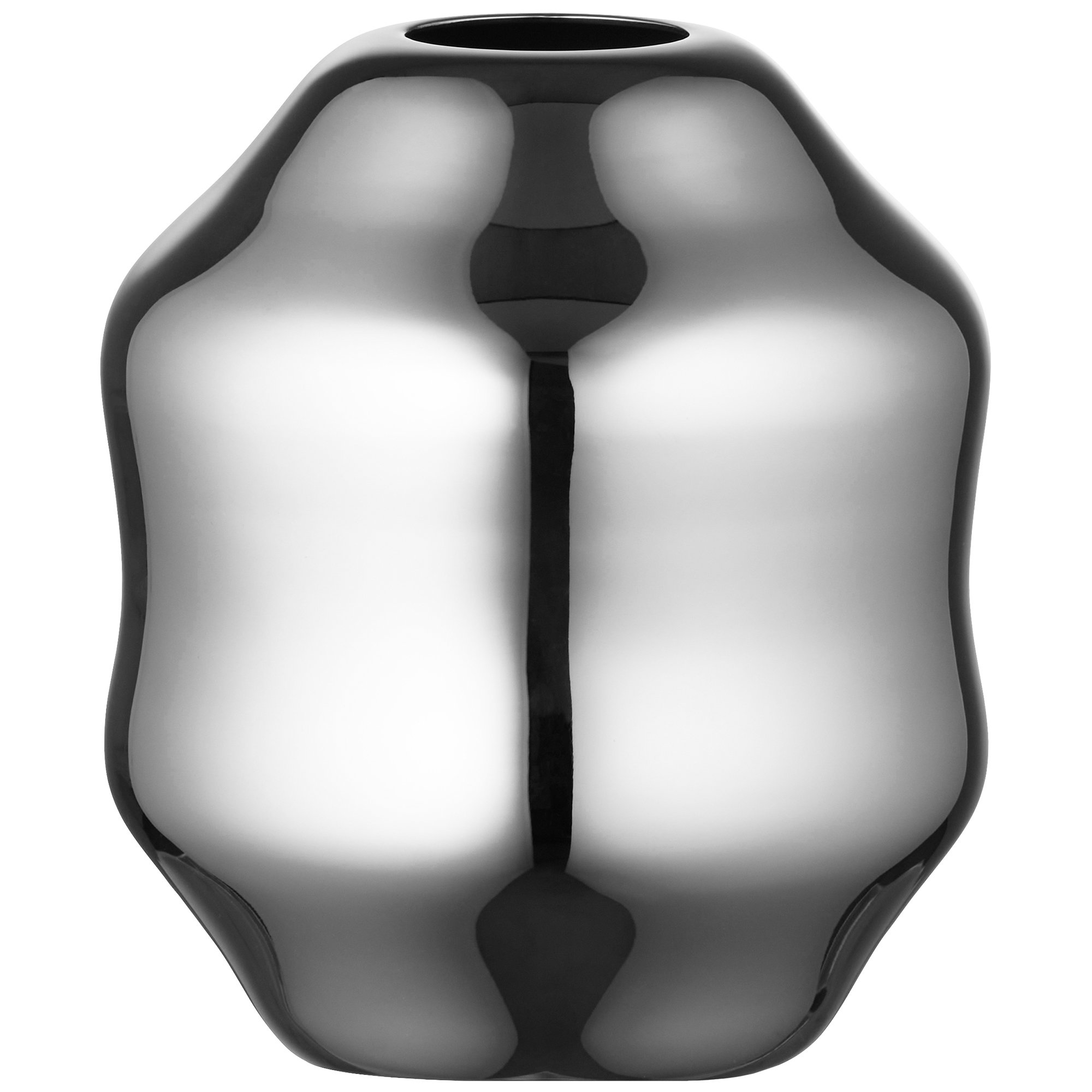 Gense Dorotea vase 9×10 cm blank stål