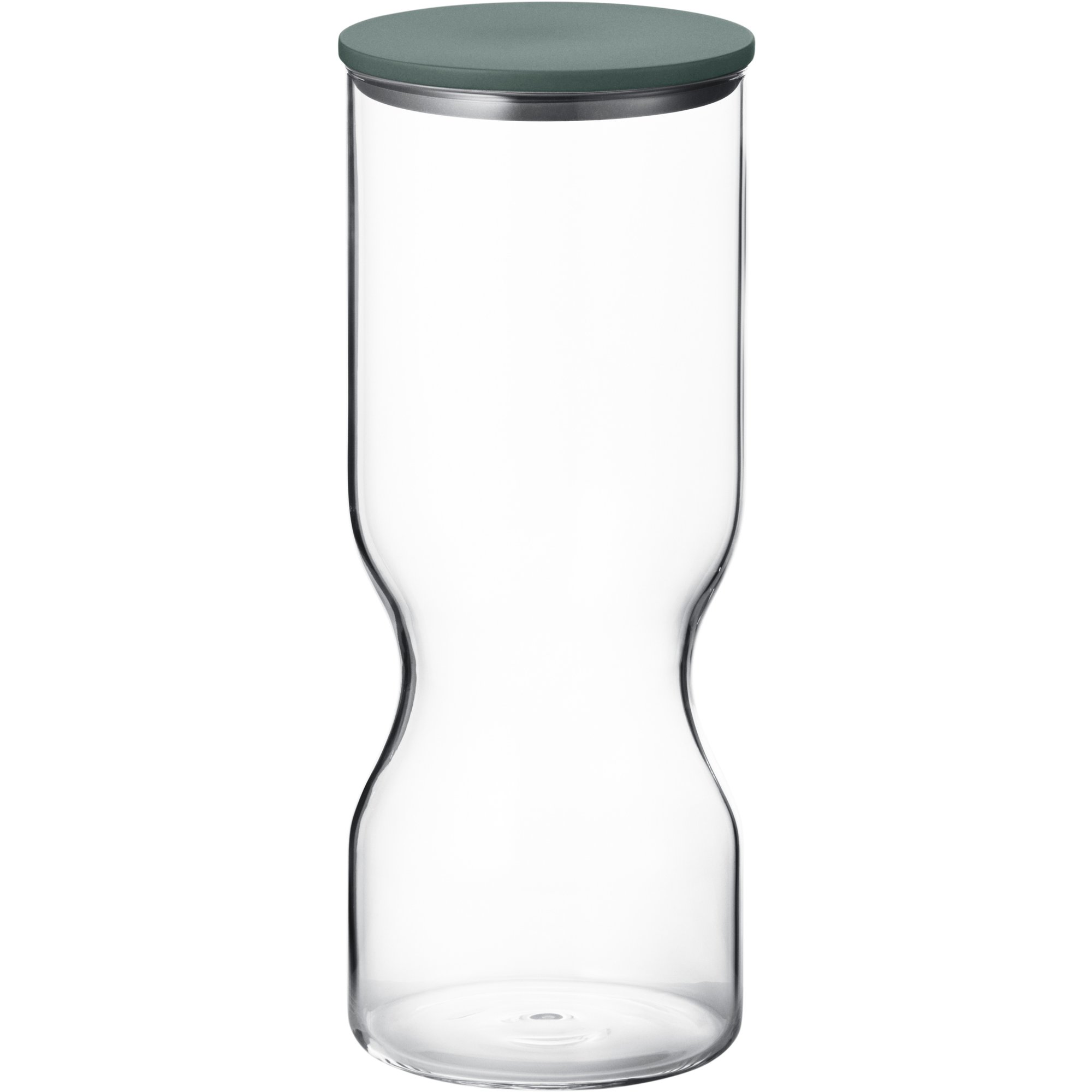 Georg Jensen Alfredo oppbevaringsglass med lokk 1,5 liter, glass/grønn Oppbevaringsboks
