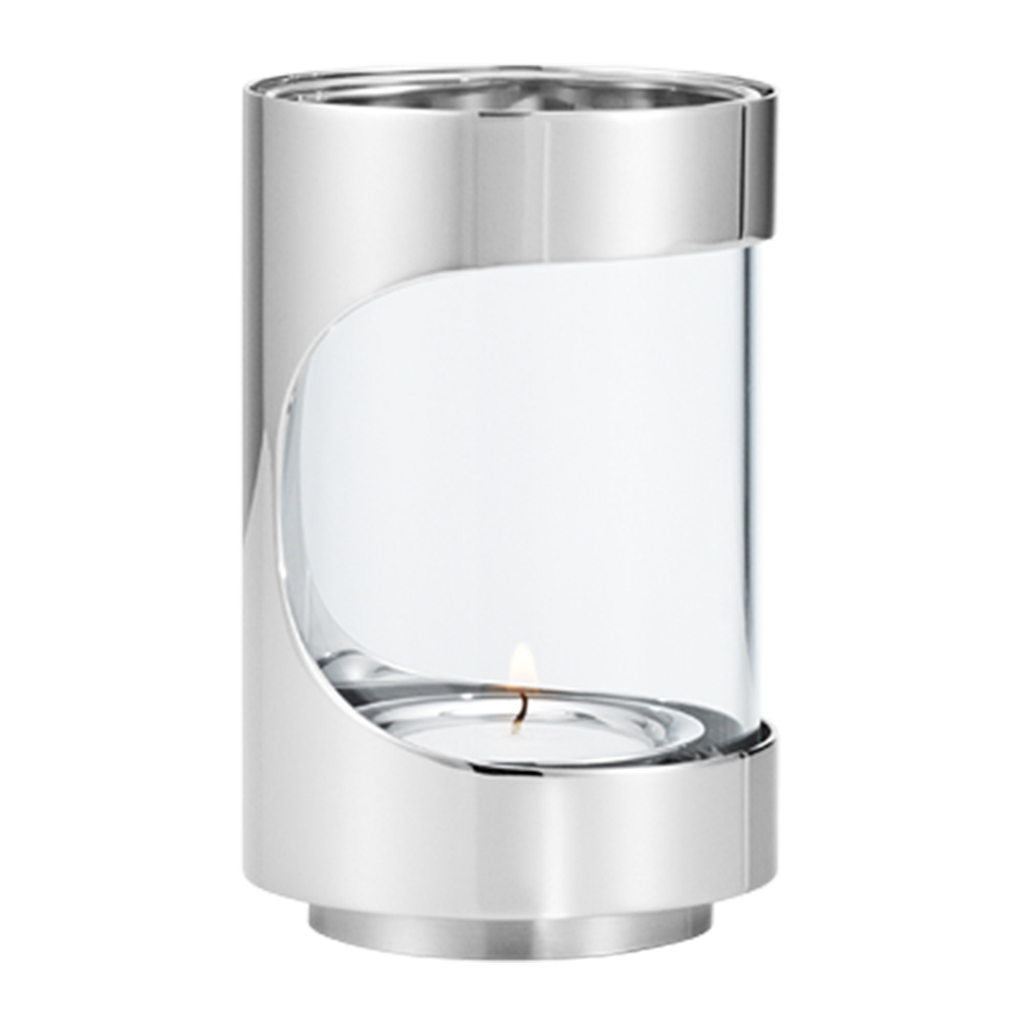 Georg Jensen Chrome Contours telysholder12 cm