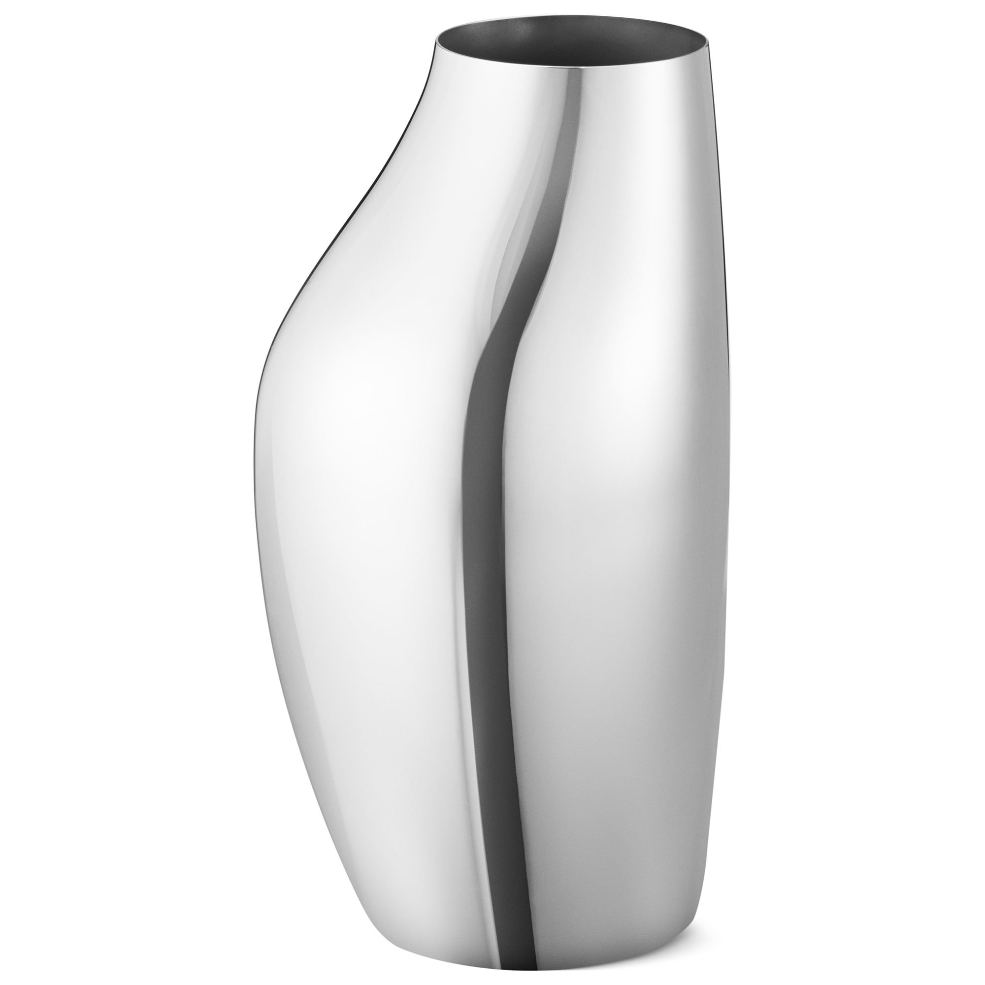 12: Georg Jensen Sky vase 27 cm, rustfrit stål