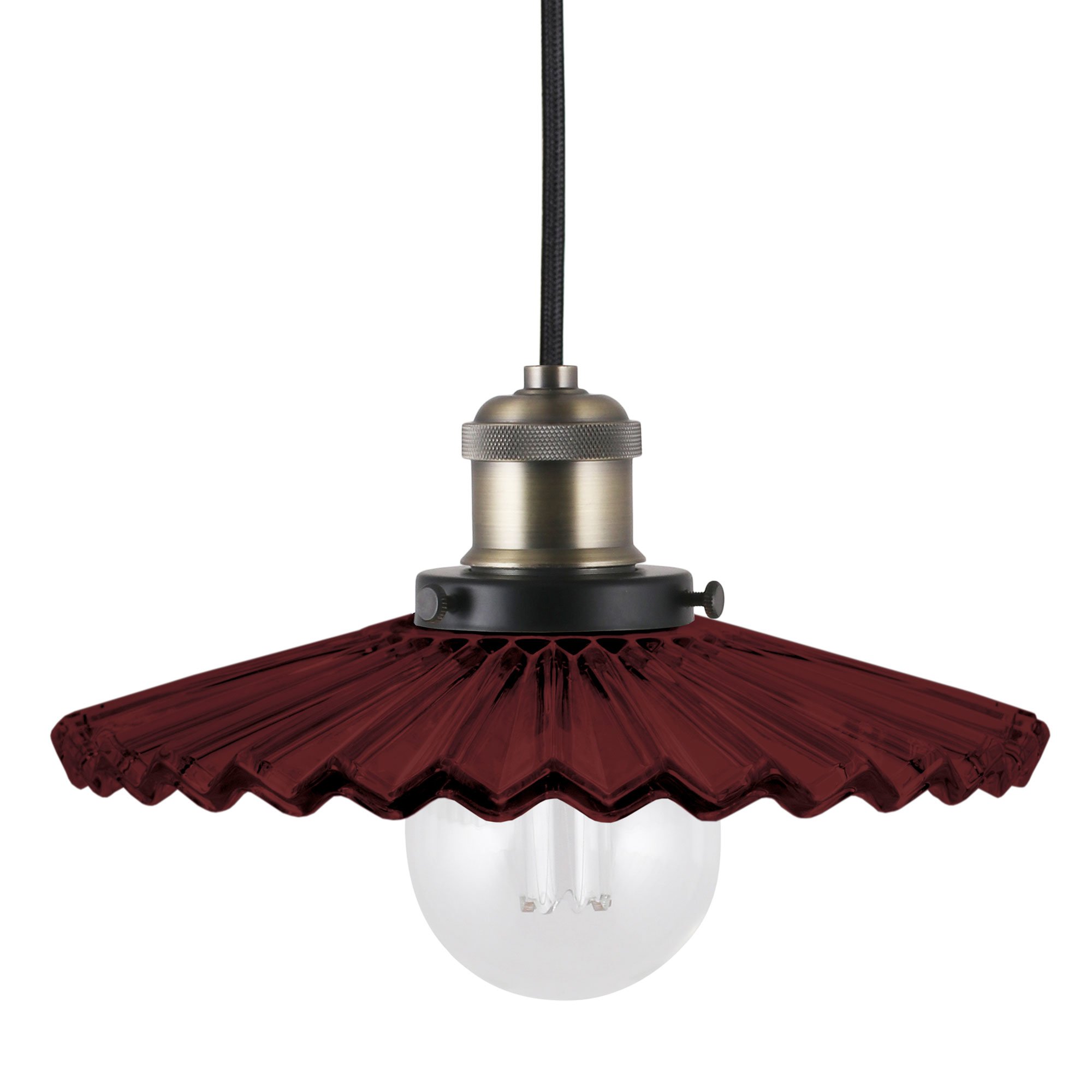 Globen Lighting Cobbler 25 pendellampa burgundy