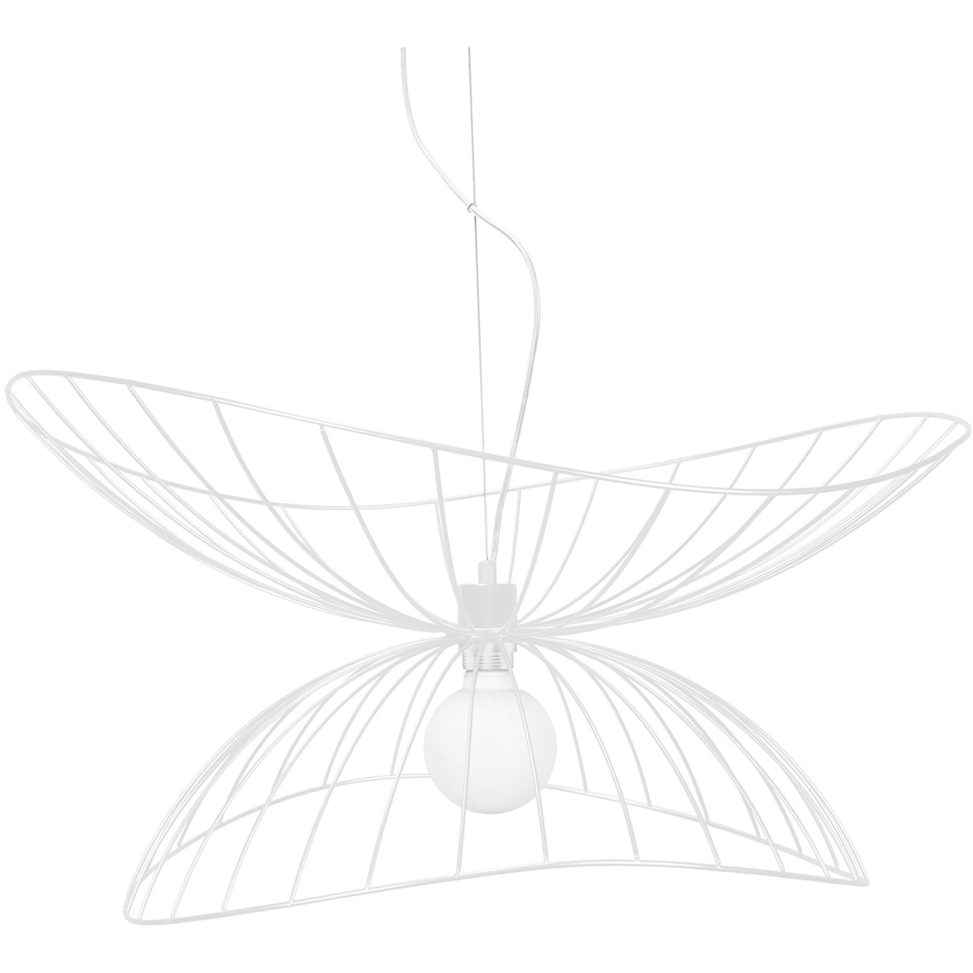 Läs mer om Globen Lighting Ray Pendel 70 cm, vit