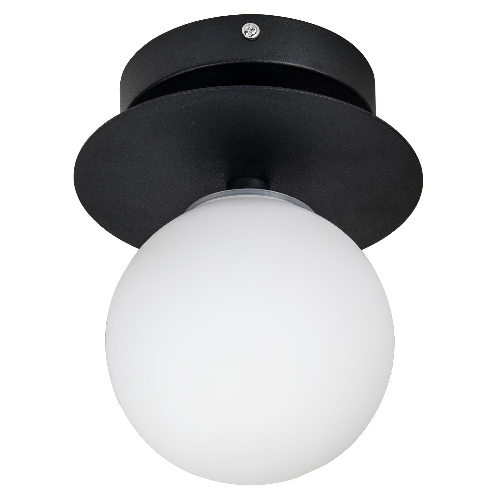 Globen Lighting Væglampe / loftslampe Art Deco 24 cm, hvid/sort