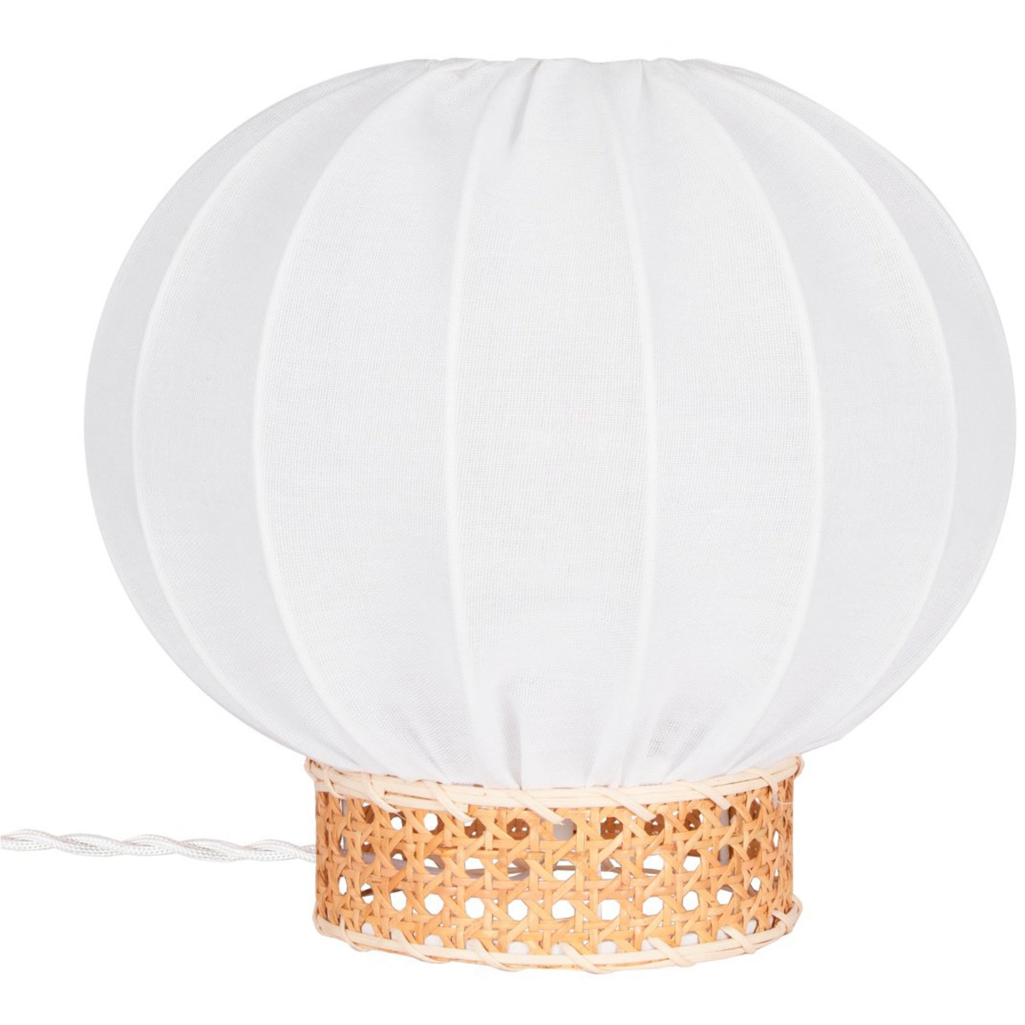 Läs mer om Globen Lighting Bordslampa Yokohama, 30 cm, vit/natur