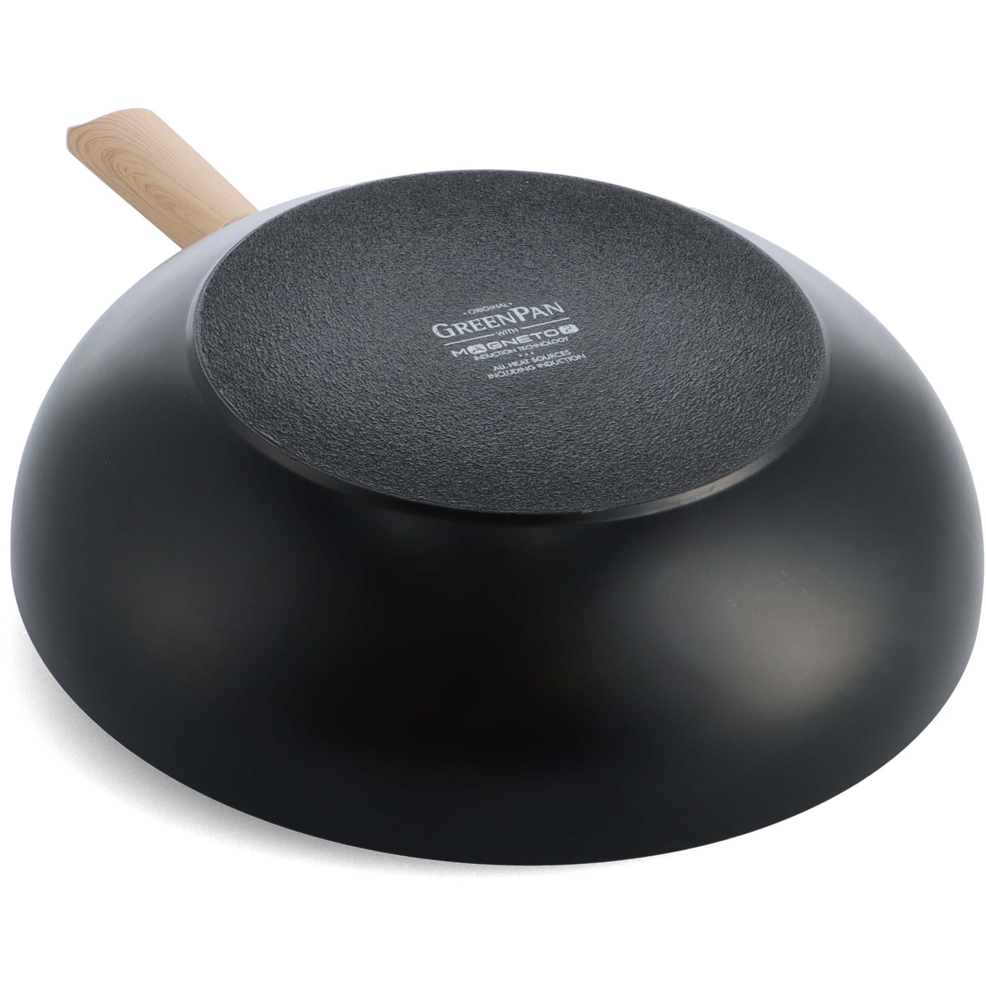 Läs mer om GreenPan Eco Smartshape wokpanna 28 cm, light wood