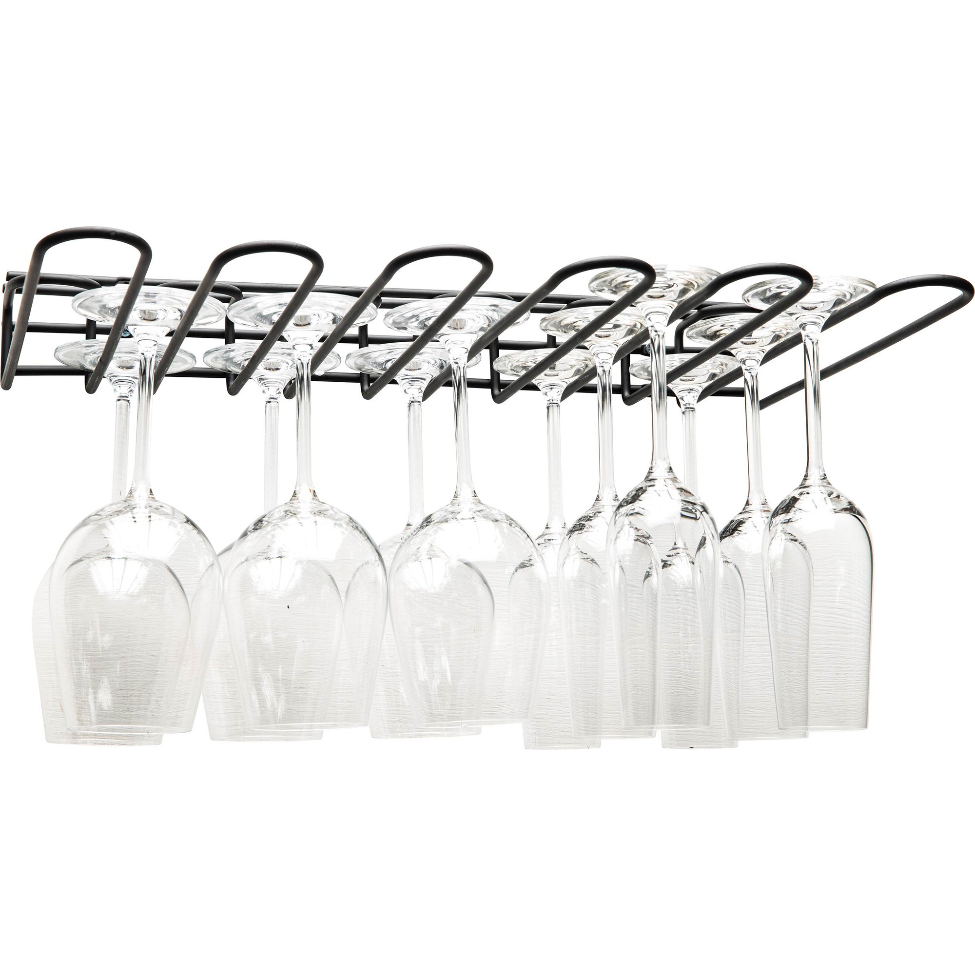 Läs mer om Hahn Glashängare till 5 rader glas, svart