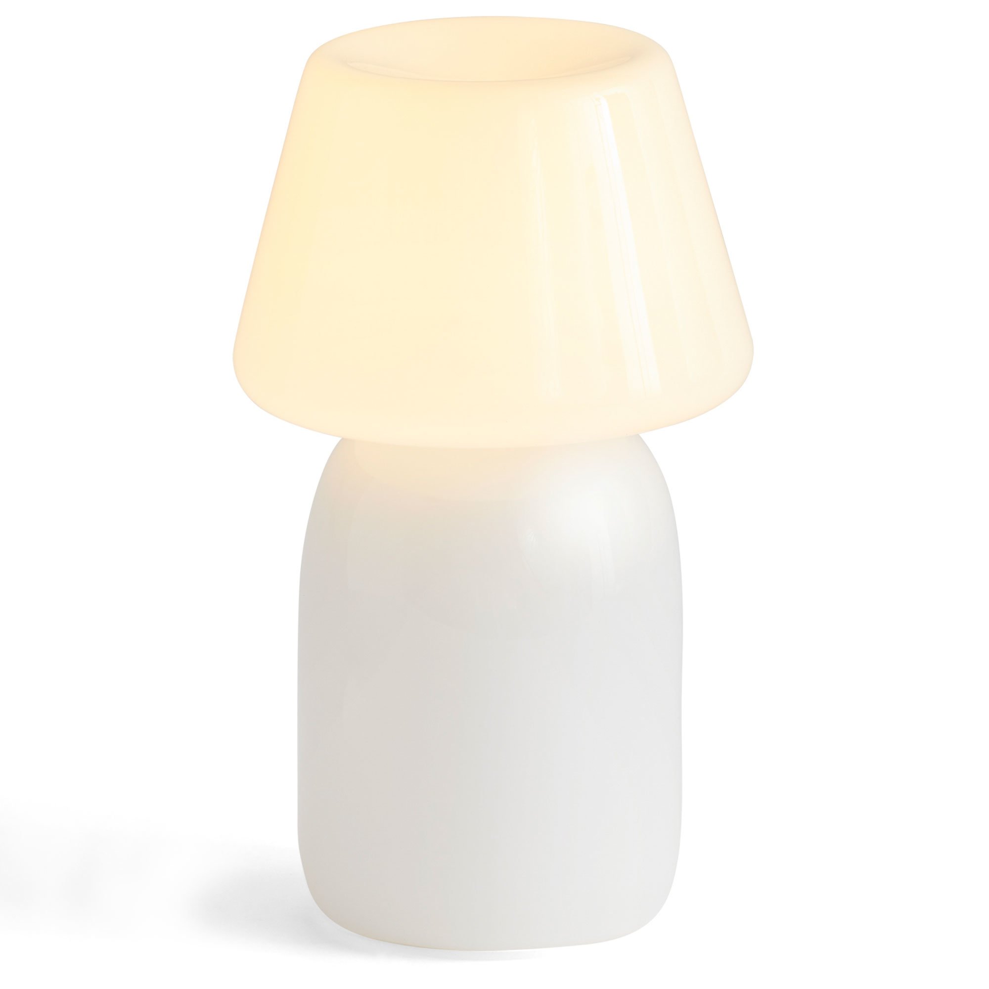HAY Apollo Portable bordslampa, white glass