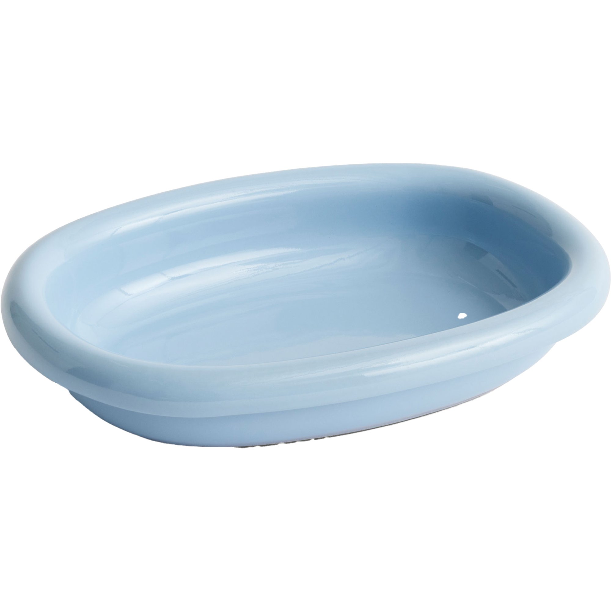 HAY Barro oval tallerken small, lyseblå Tallerken