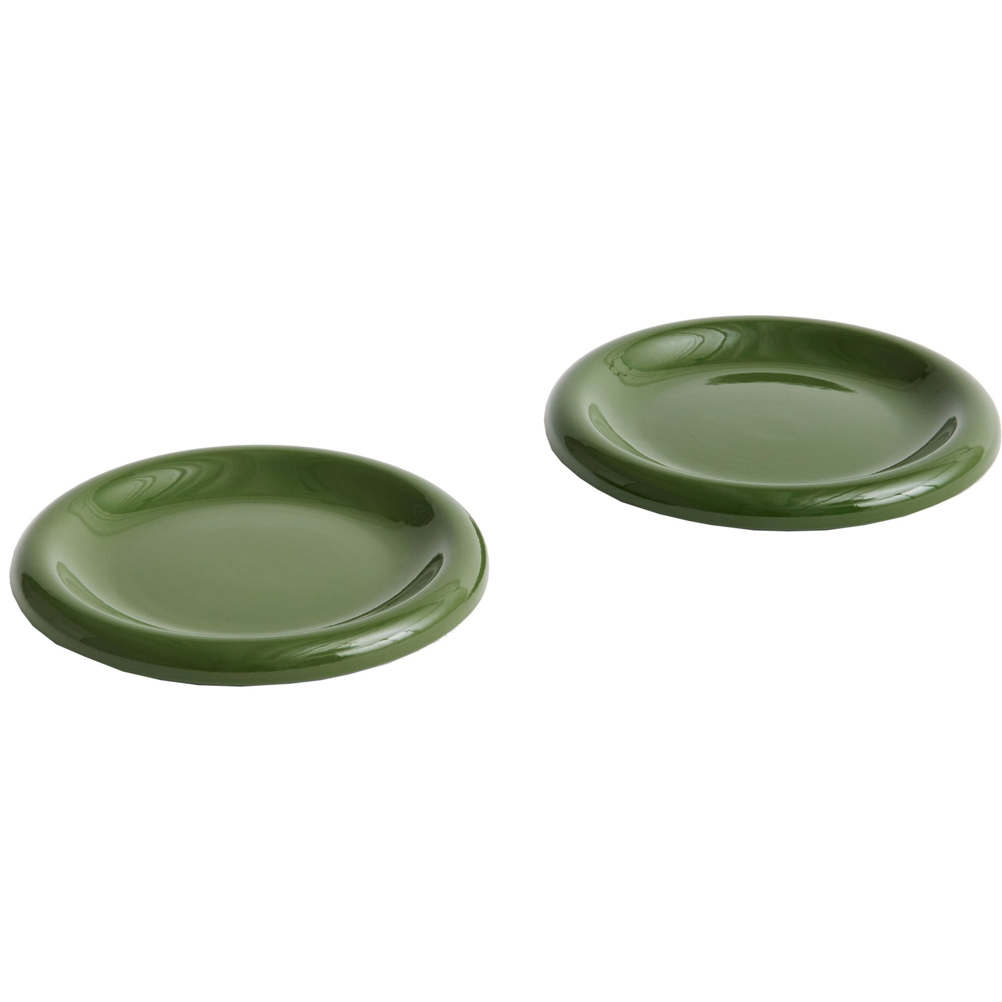 HAY Barro tallerken Ø18, grønn, 2-pakning Tallerken