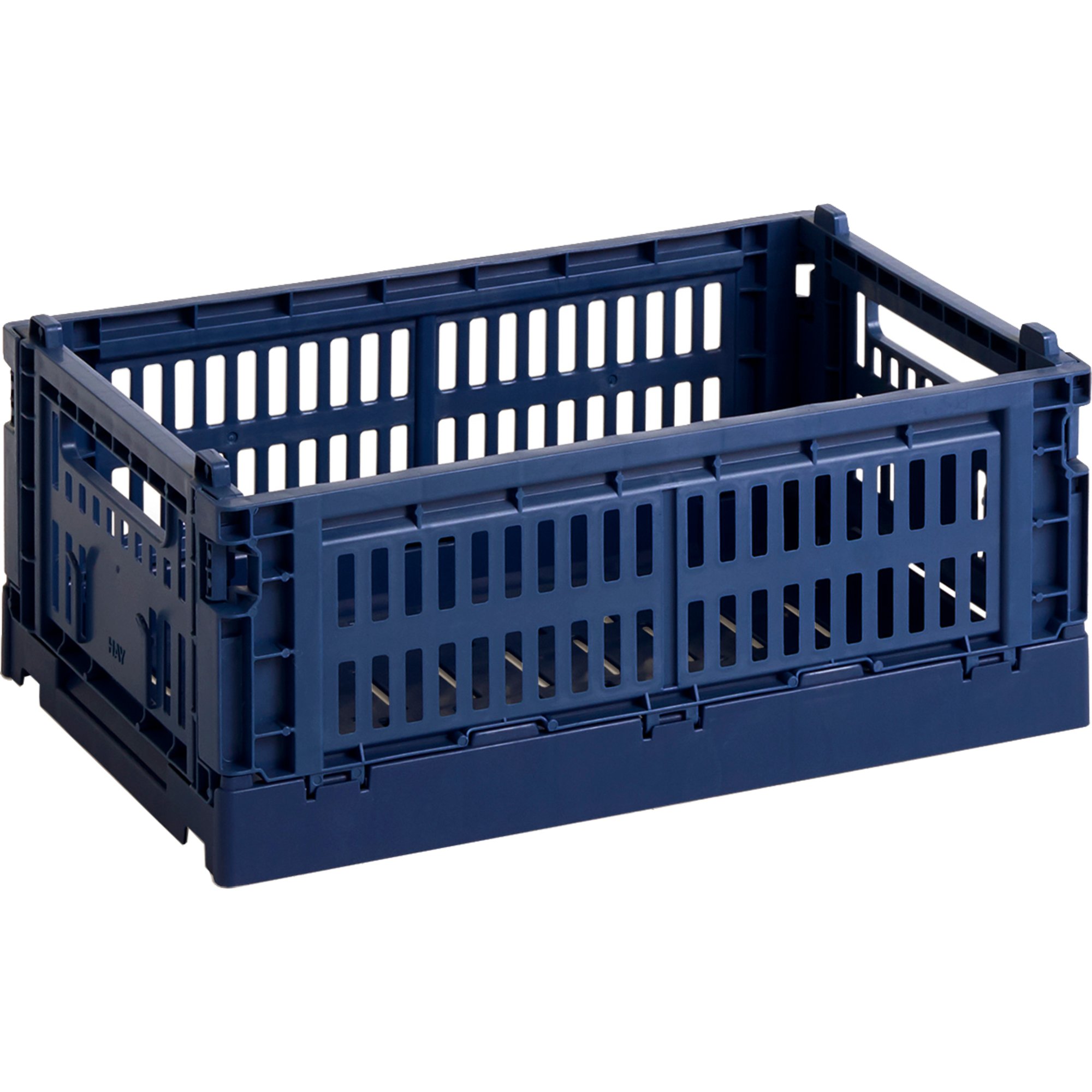Läs mer om HAY Colour Crate förvaringslåda small, dark blue