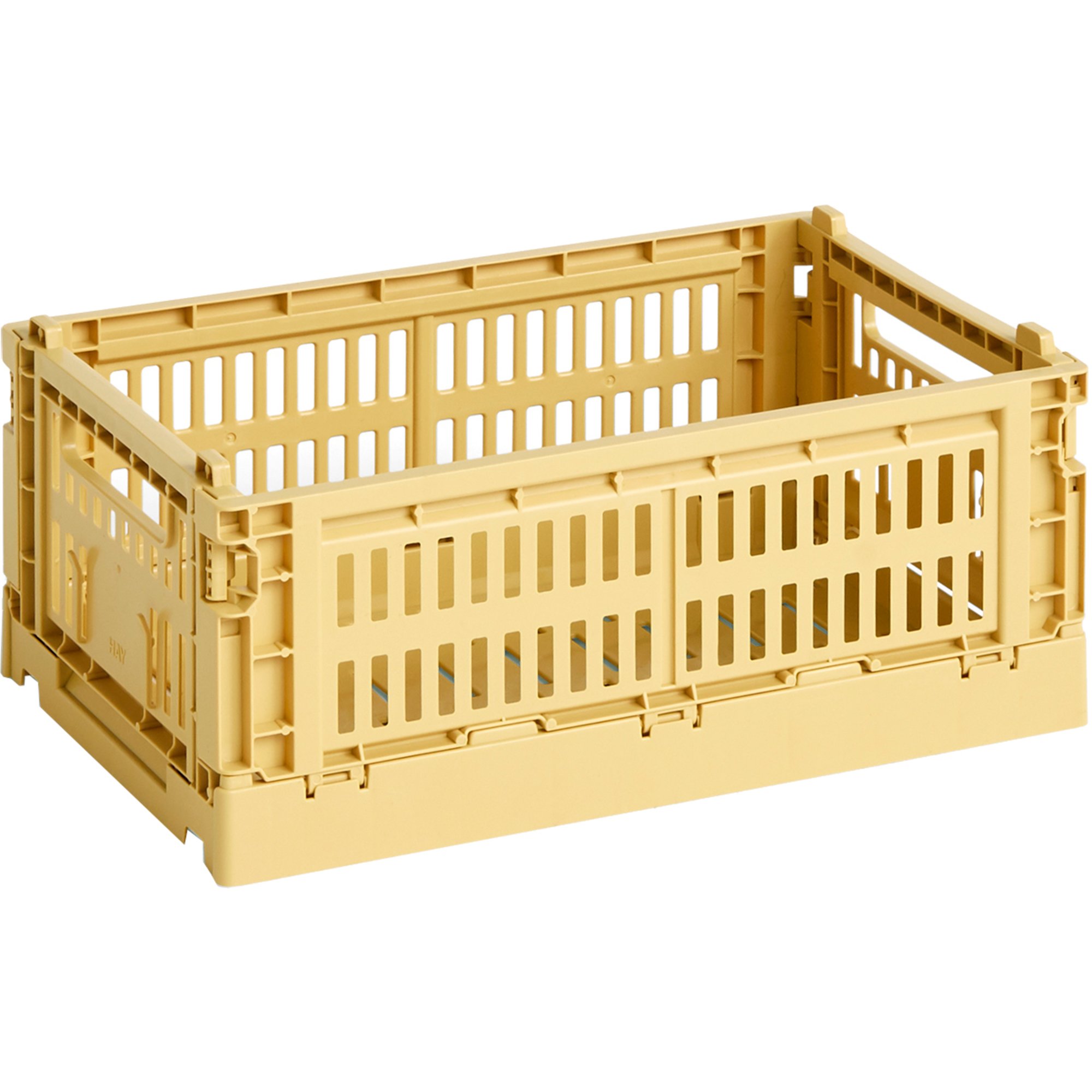 Läs mer om HAY Colour Crate förvaringslåda small, golden yellow