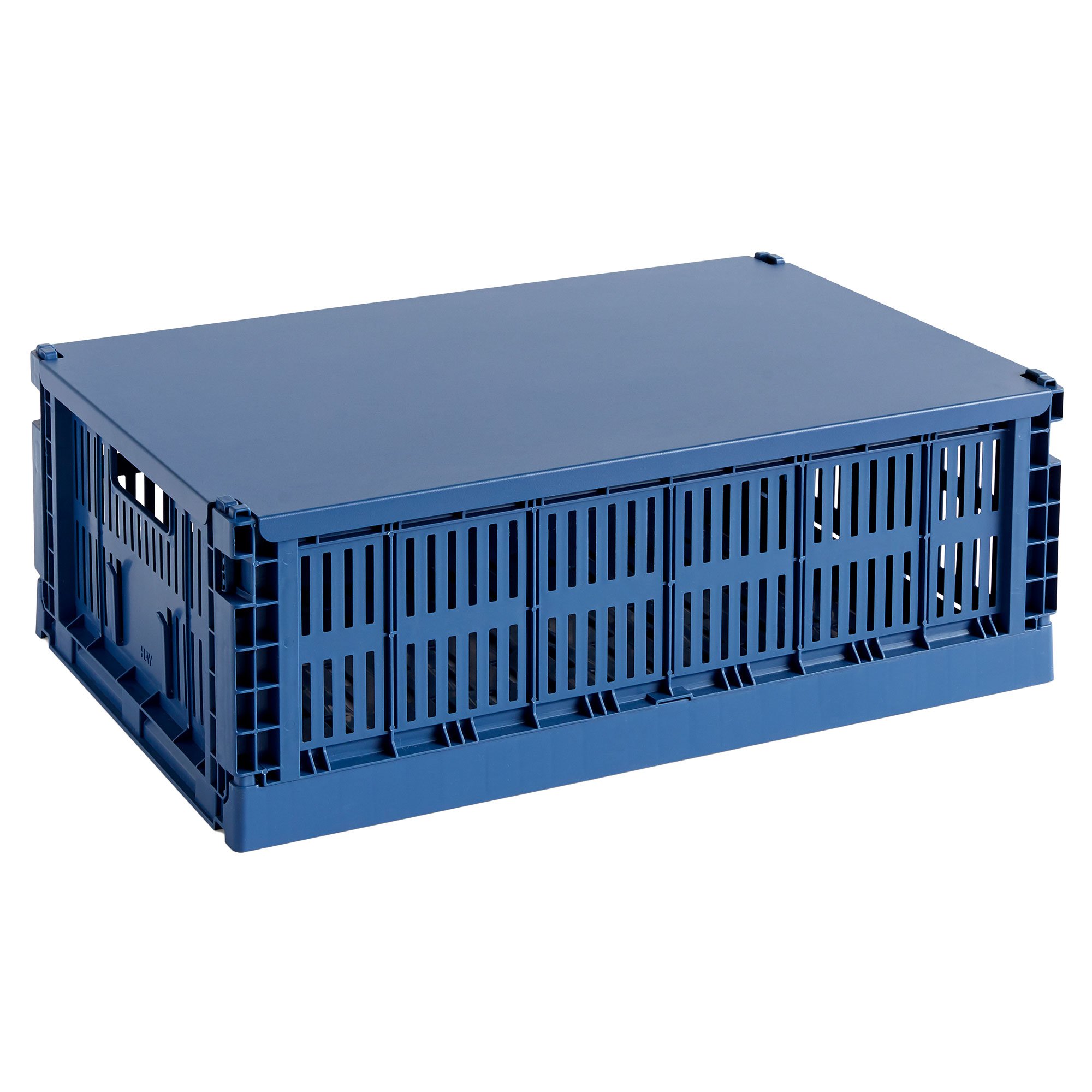Läs mer om HAY Colour Crate lock large, mörkblå