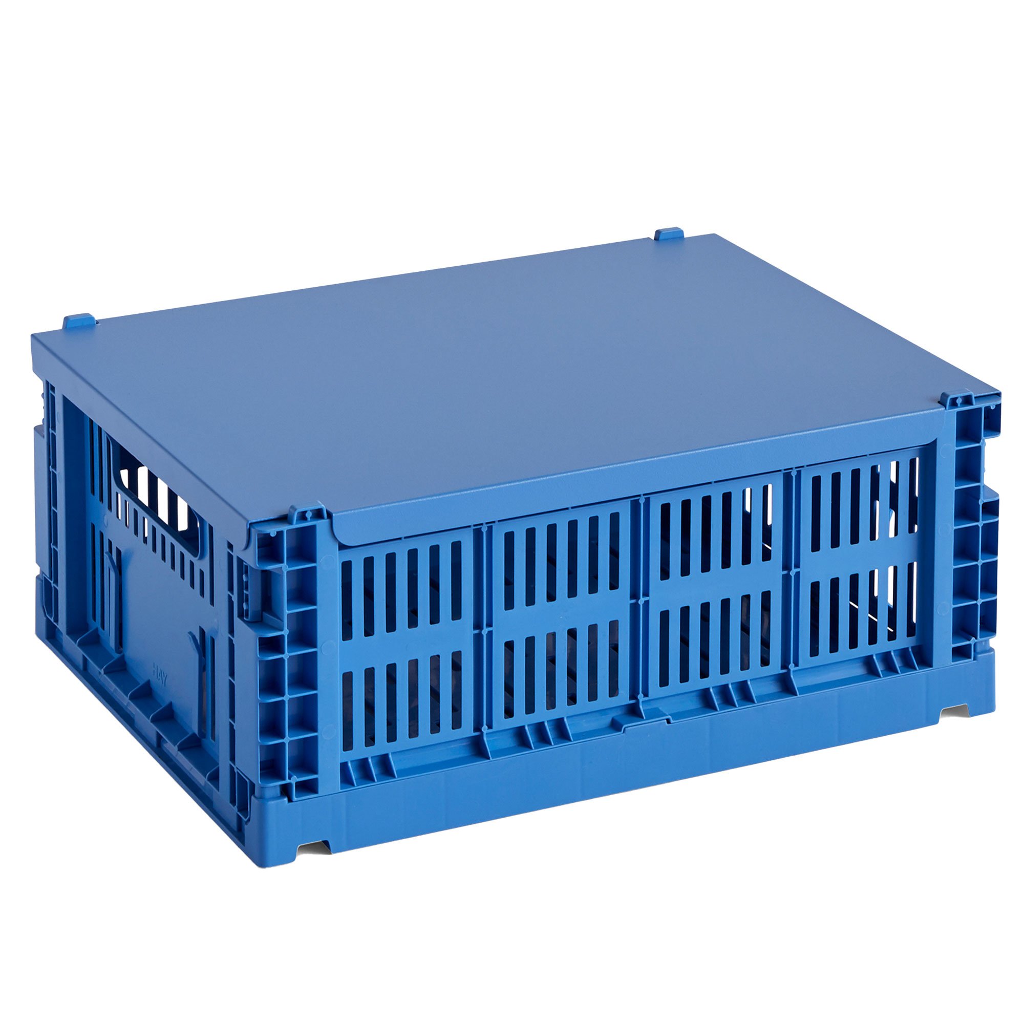 Läs mer om HAY Colour Crate lock medium, elektrisk blå