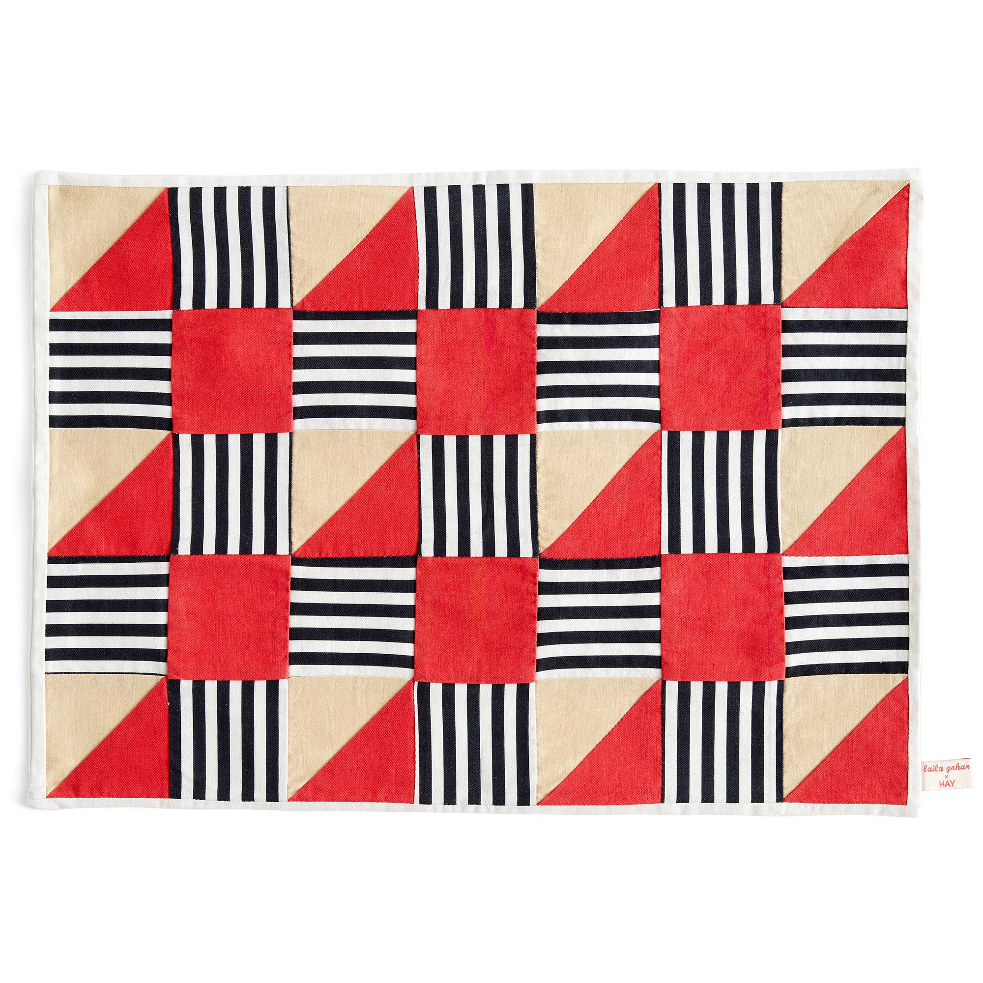 Läs mer om HAY Sobremesa bordstablett, stripe red