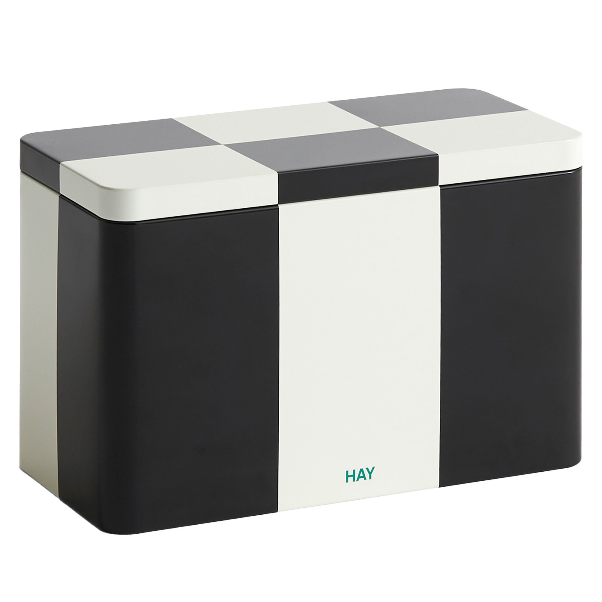 HAY Tin Container medium black/off-white