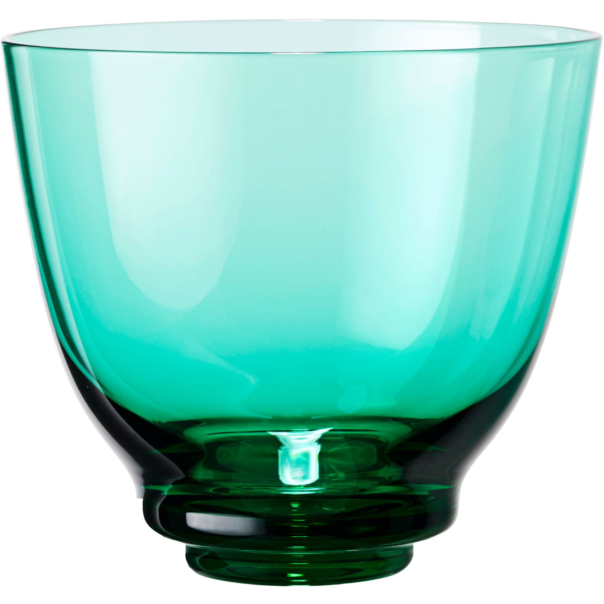 Holmegaard Flow vandglas 35 cl, emerald green
