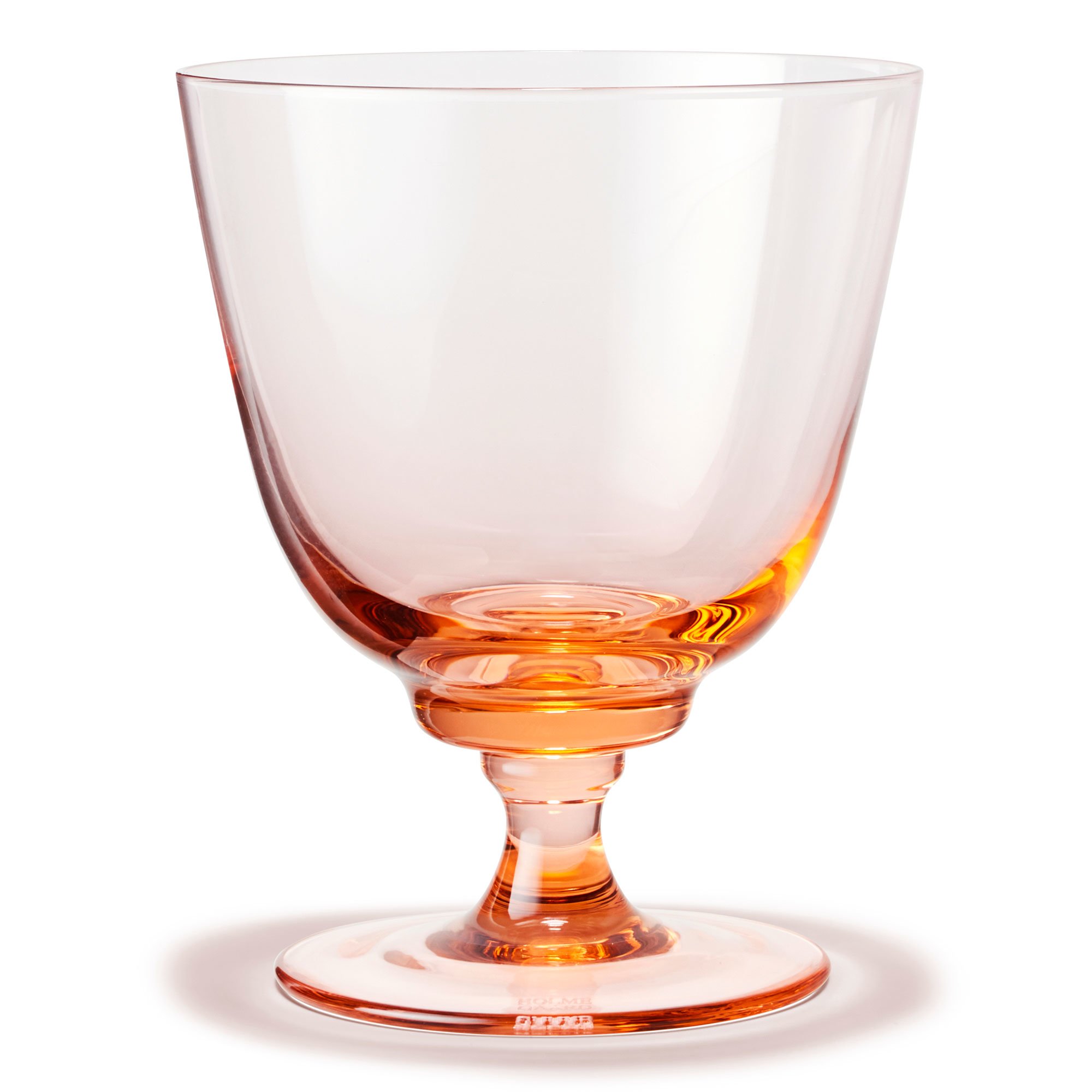 Läs mer om Holmegaard Flow vattenglas på fot 35 cl, champagne