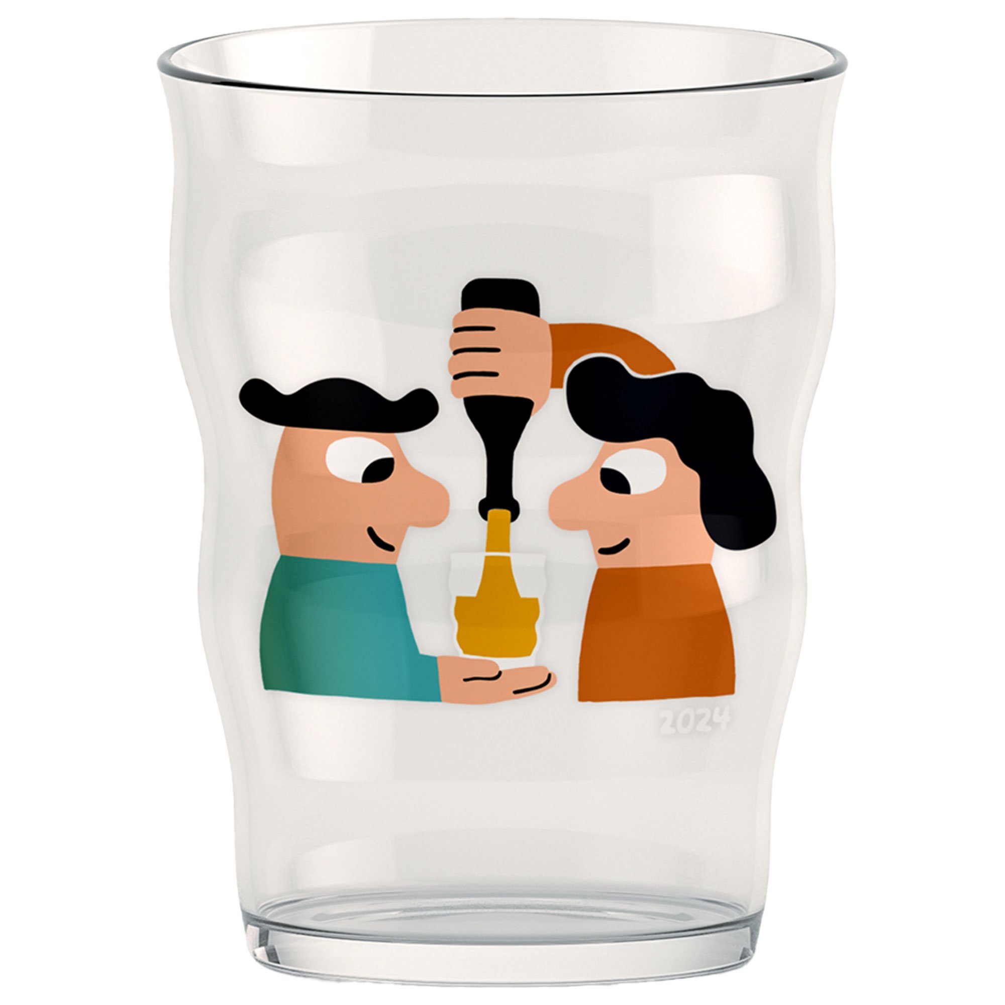 Läs mer om Holmegaard Mikkeller Pint ölglas 40 cl med dekor, klar