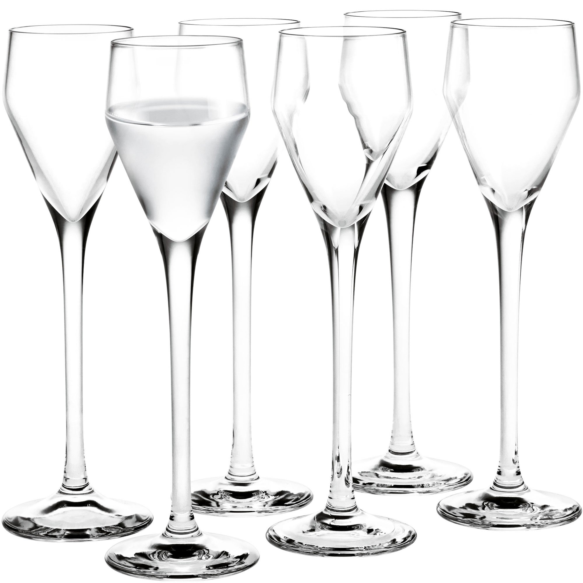 Holmegaard Perfection Snapseglas Klar 55 cl., 6 stk.