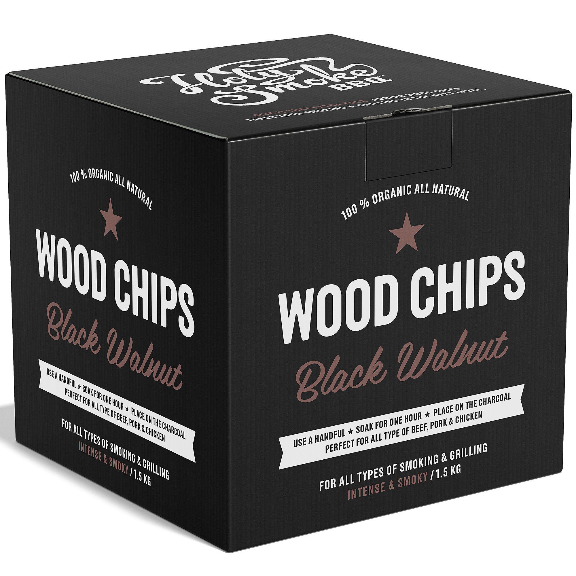 Holy Smoke BBQ Smoke Wood Chips 1,5 kg valnøtt