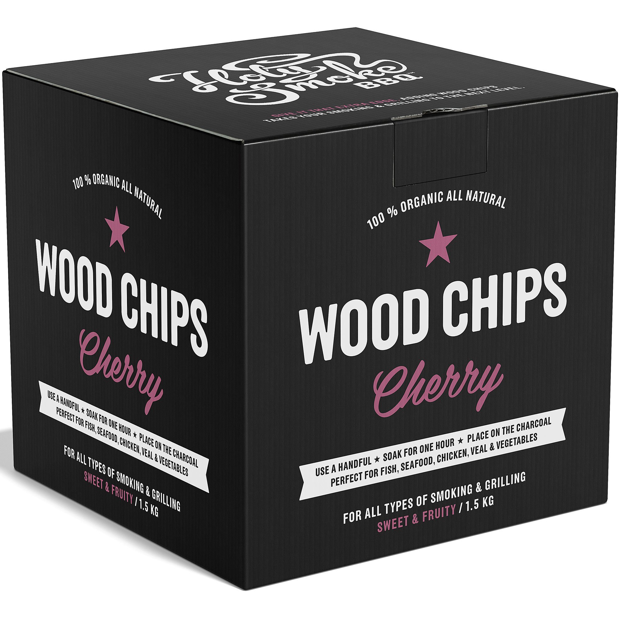 Holy Smoke BBQ Smoke Wood Chips 1,5 kg kirsebær