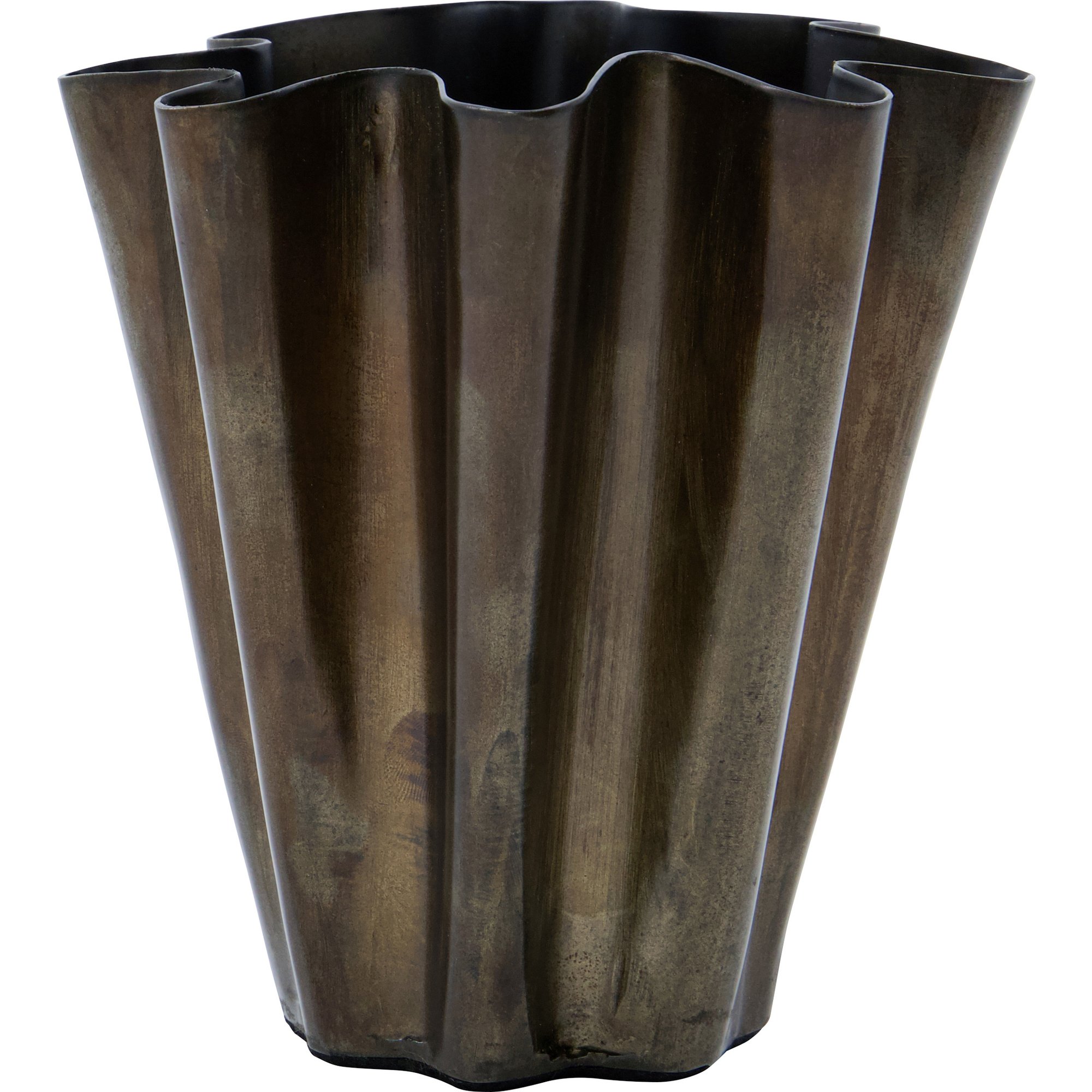 House Doctor Flood vase Ø12,5 antik brun