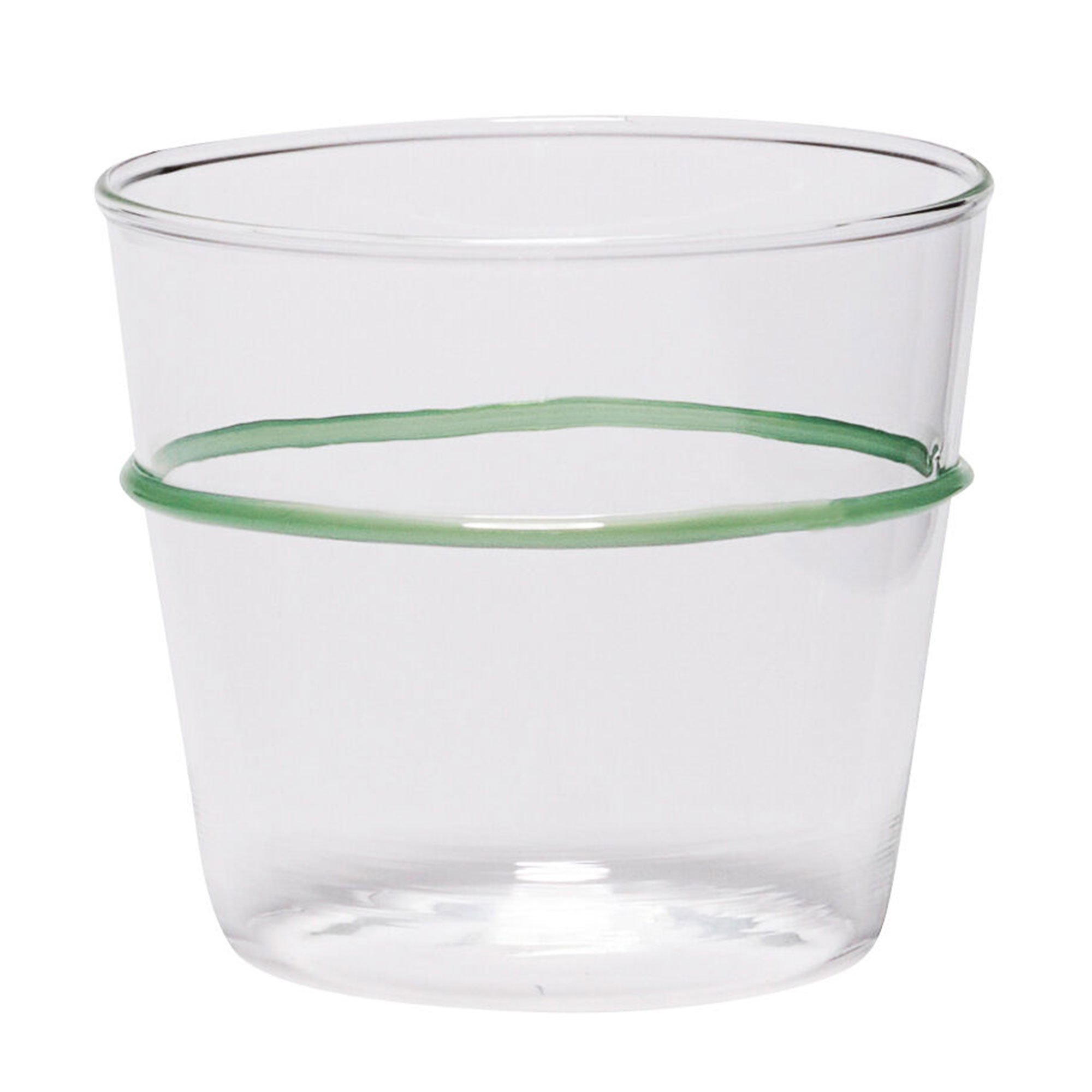 Hübsch Orbit vattenglas grön