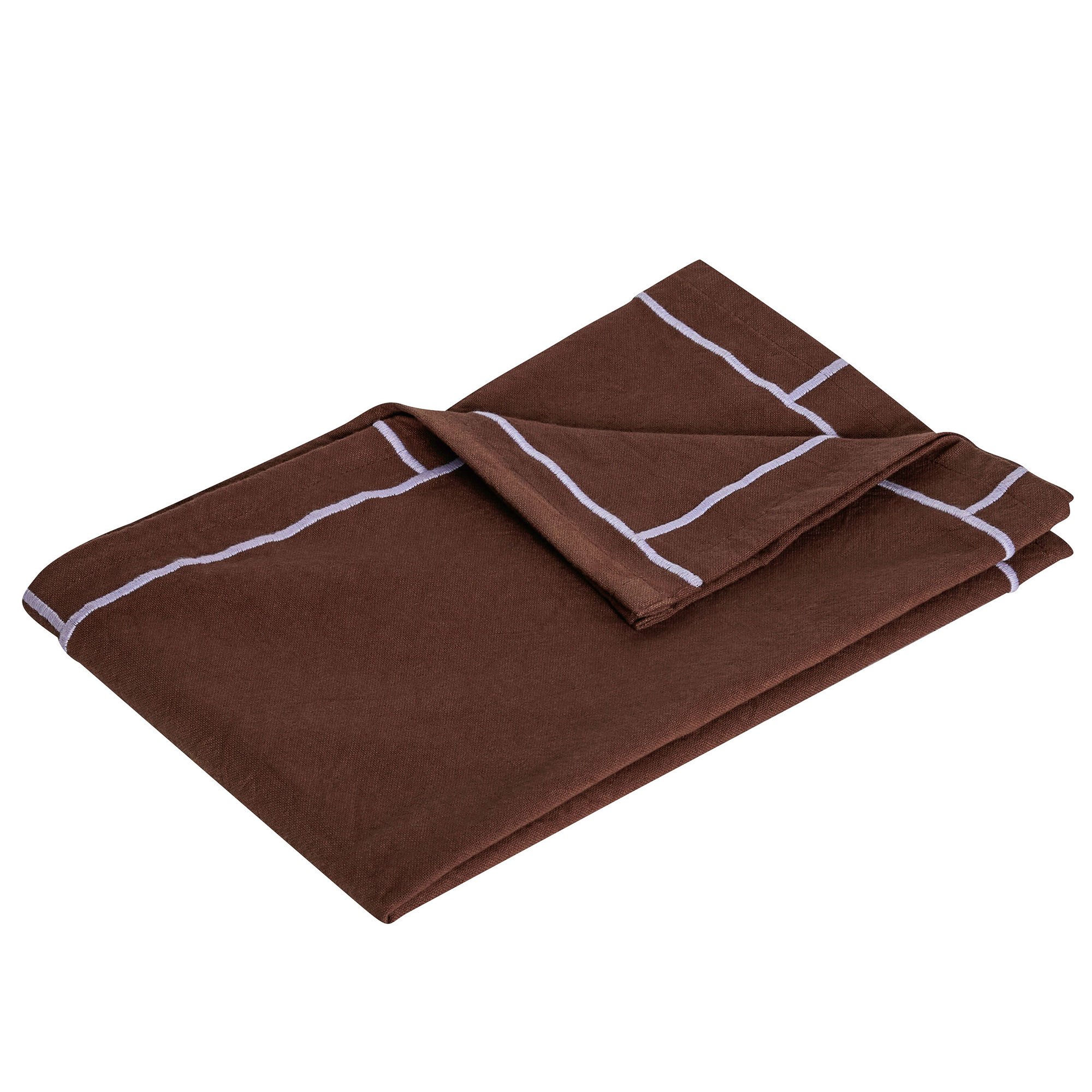 Hübsch Easypeasy kjøkkenhåndkle brun/lilla