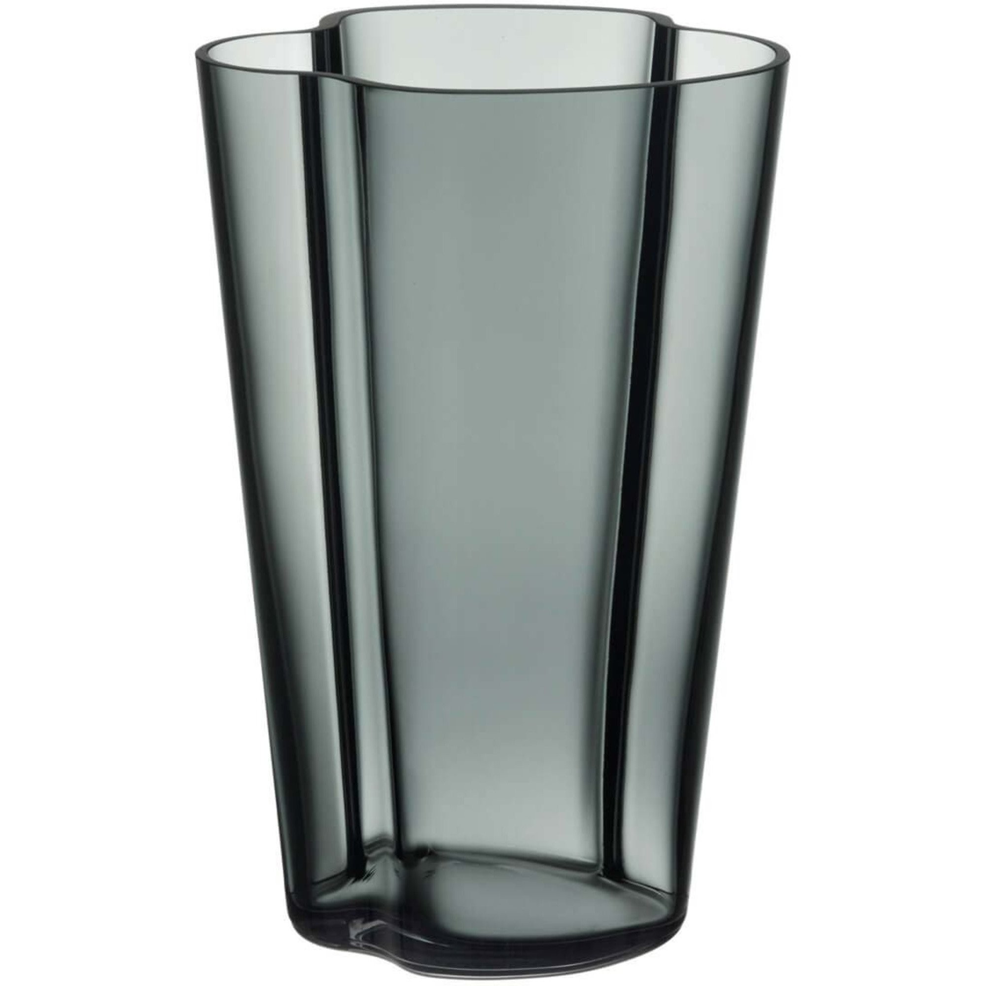 5: Iittala Aalto vase, 22 cm., mørk grå