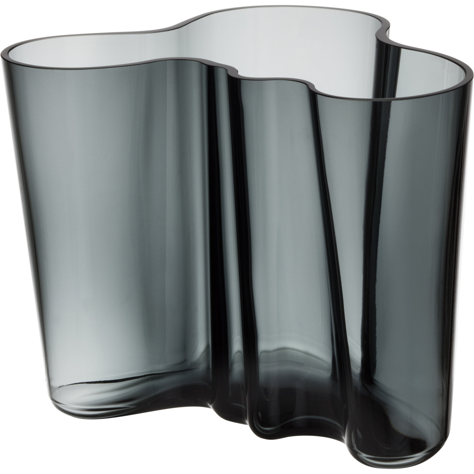 Iittala Aalto Collection vase 16 cm. mørkegrå