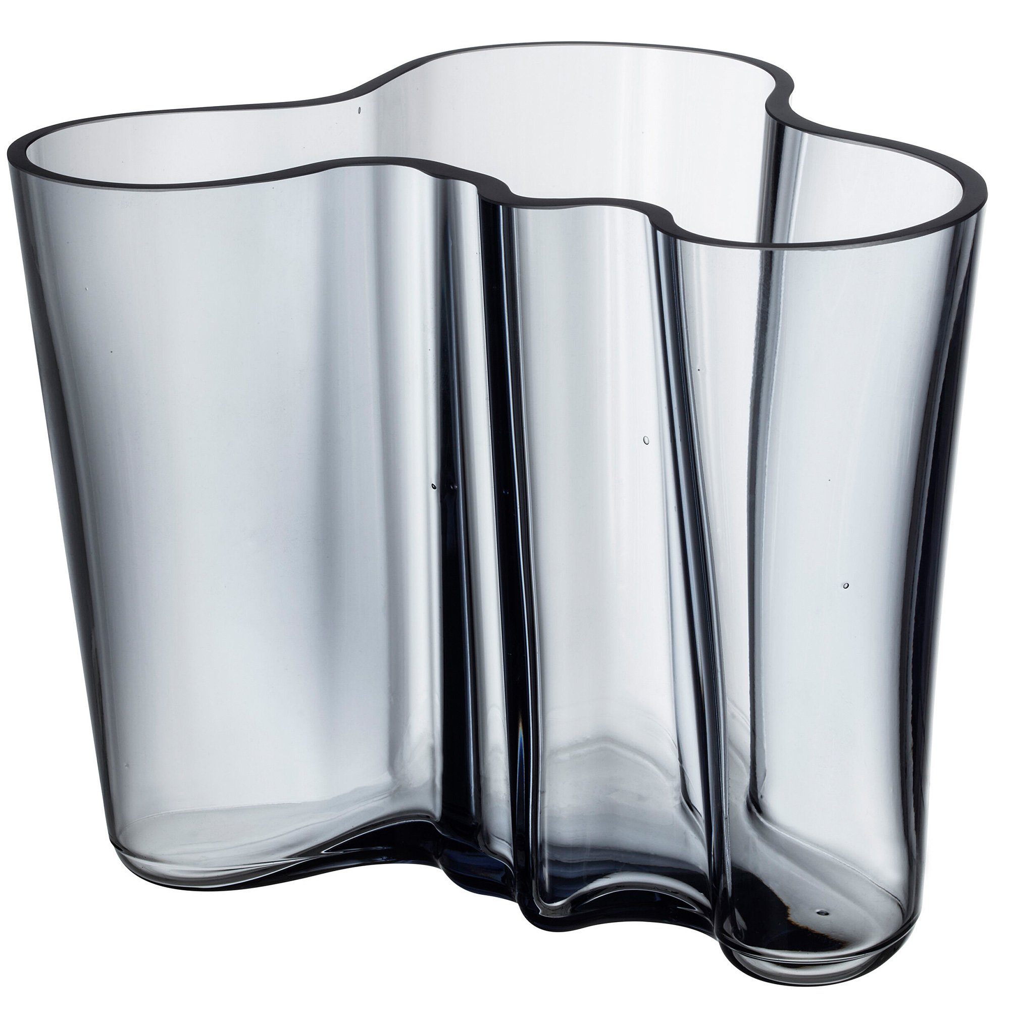 Iittala Alvar Aalto Collection Vas 16 cm. Återvunnet glas