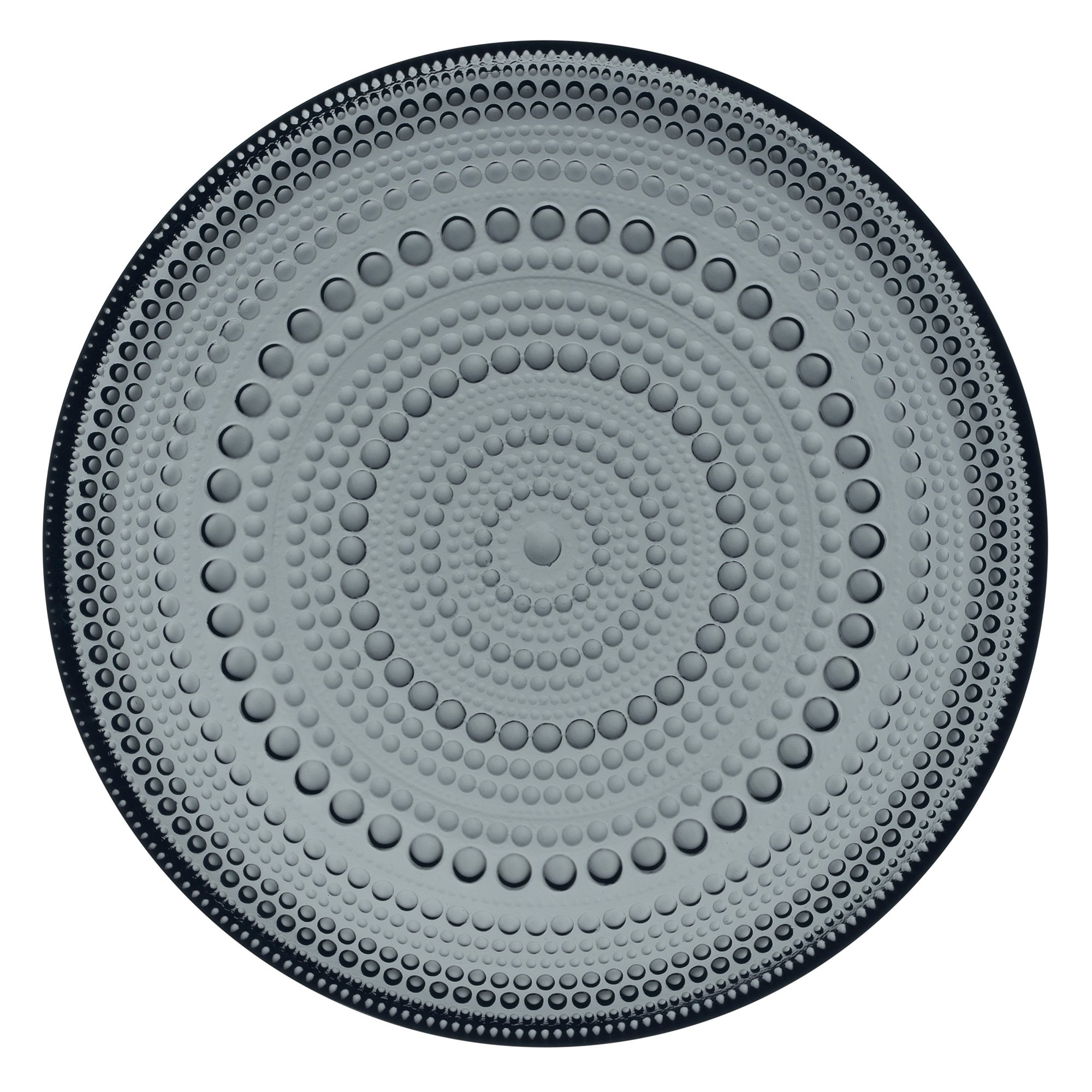 Iittala Kastehelmi tallerken 17 cm. mørk grå