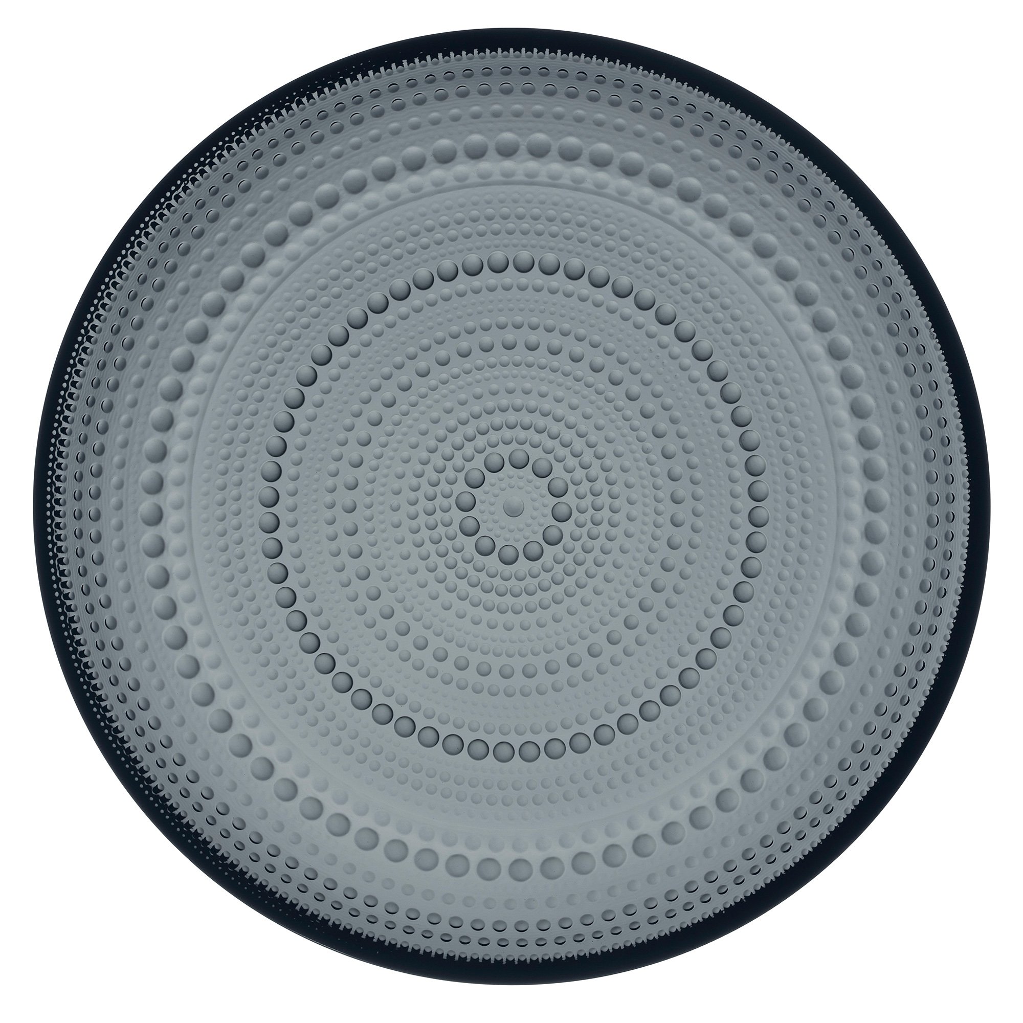 Iittala Kastehelmi tallerken 24,8 cm. mørk grå