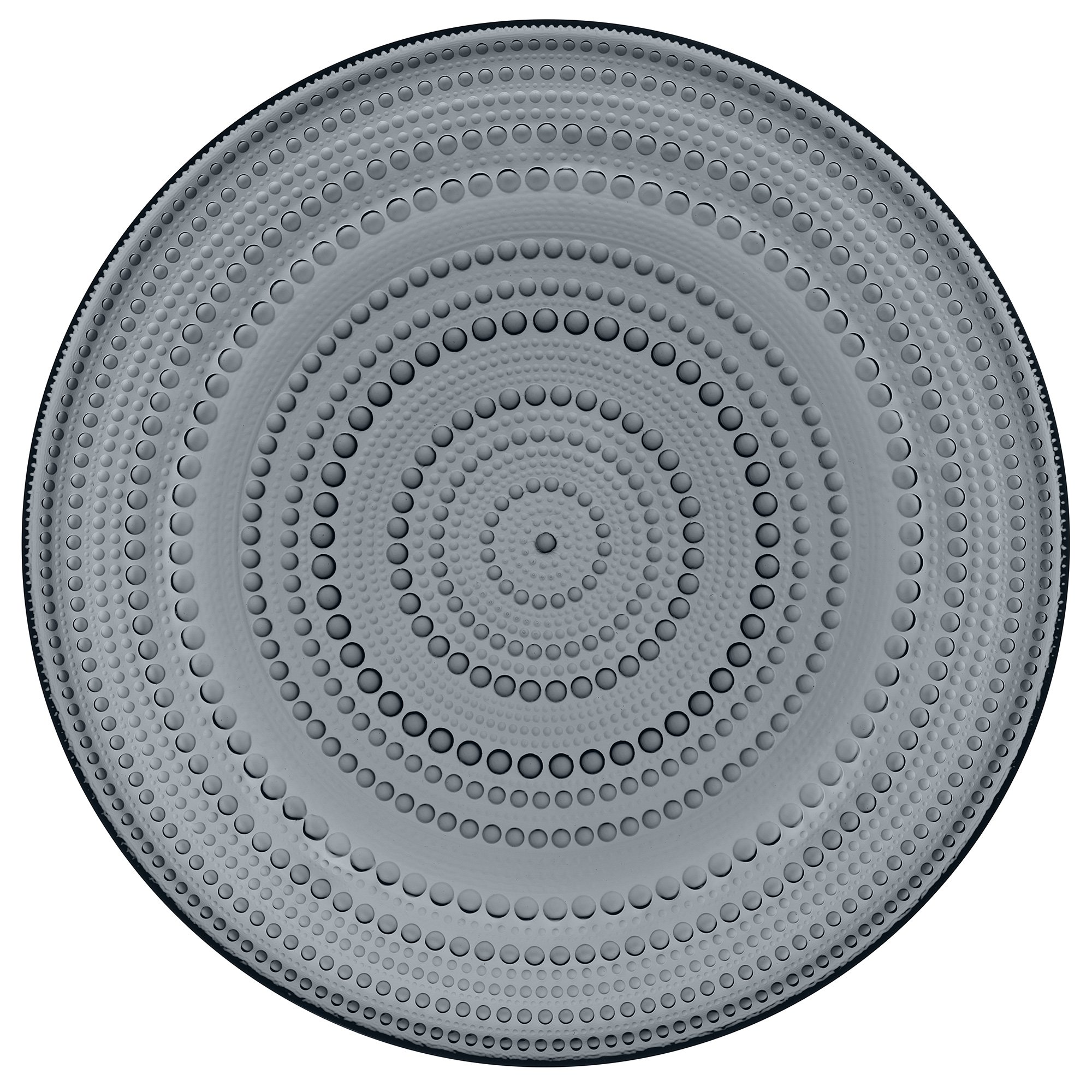 Iittala Kastehelmi tallerken 31,5 cm. mørk grå