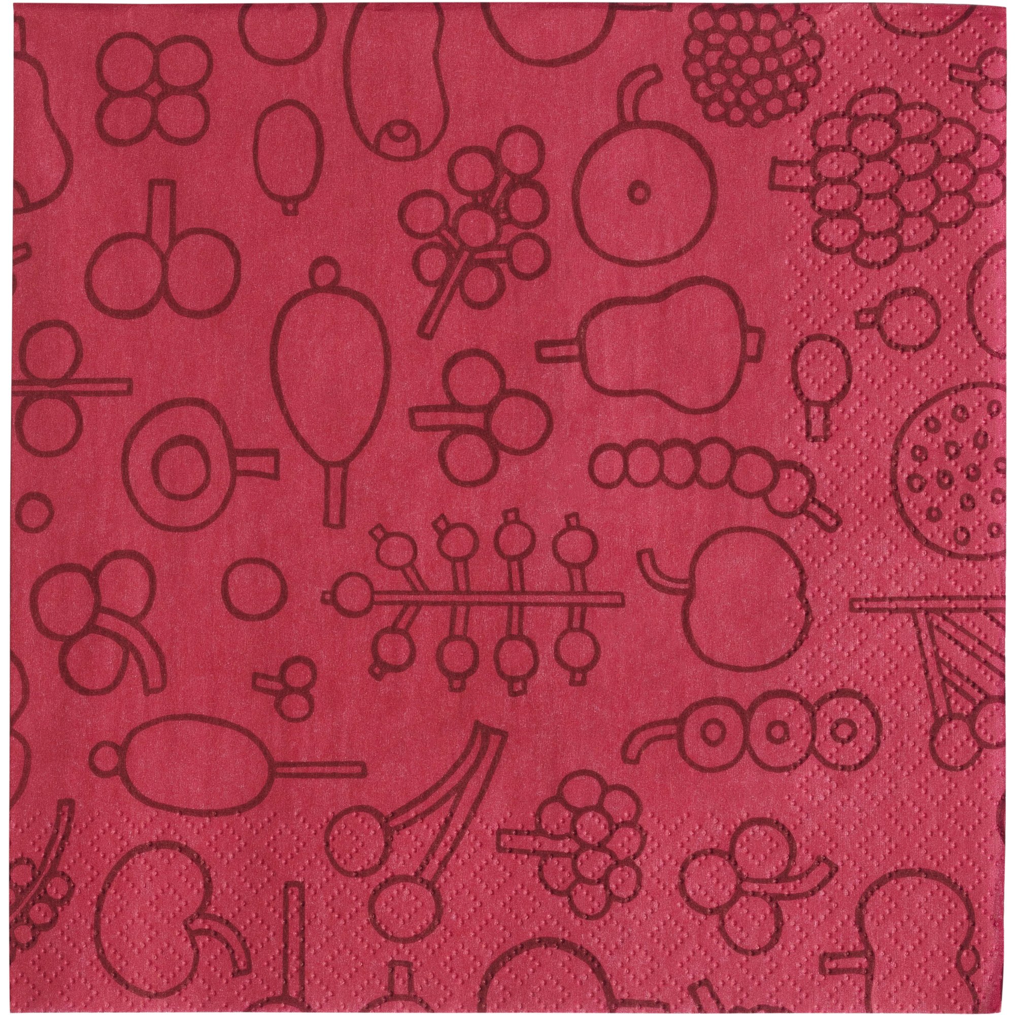 Iittala Oiva Toika Collection pappersservett 33 cm röd