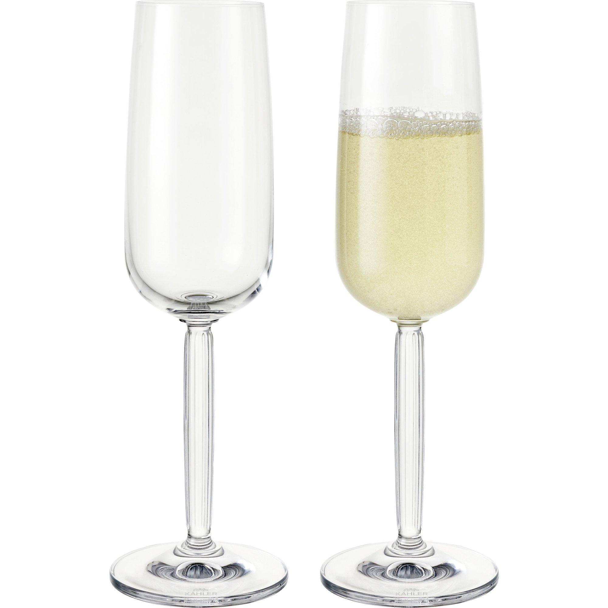 Läs mer om Kähler Hammershøi champagneglas 24 cl klar, 2-pack