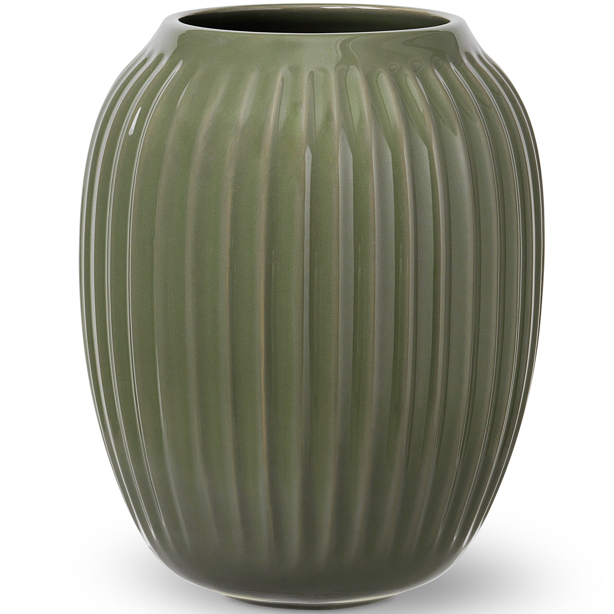 Kähler Hammershøi vase 21 cm mörkgrön