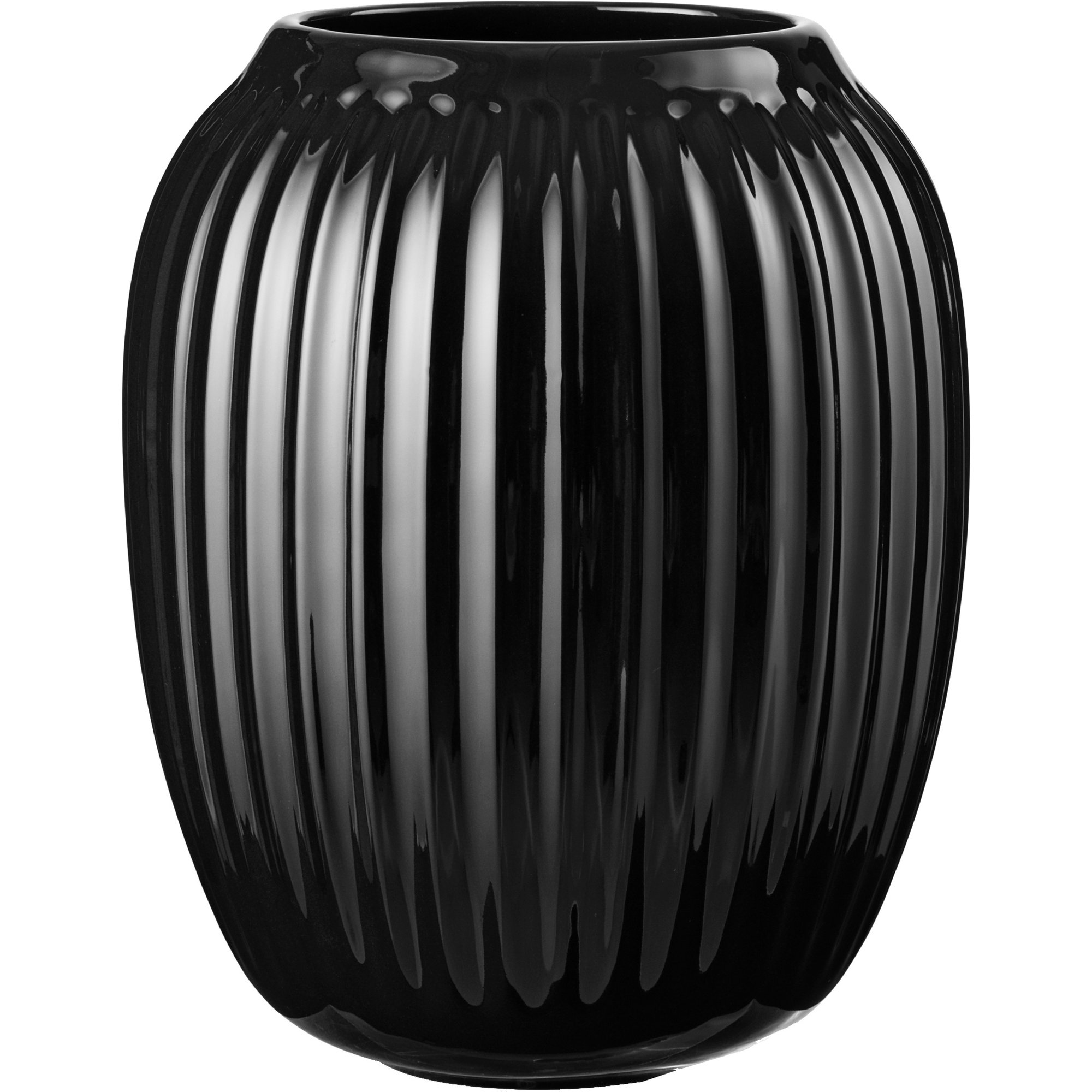 Kähler Hammershøi vase 21 cm svart