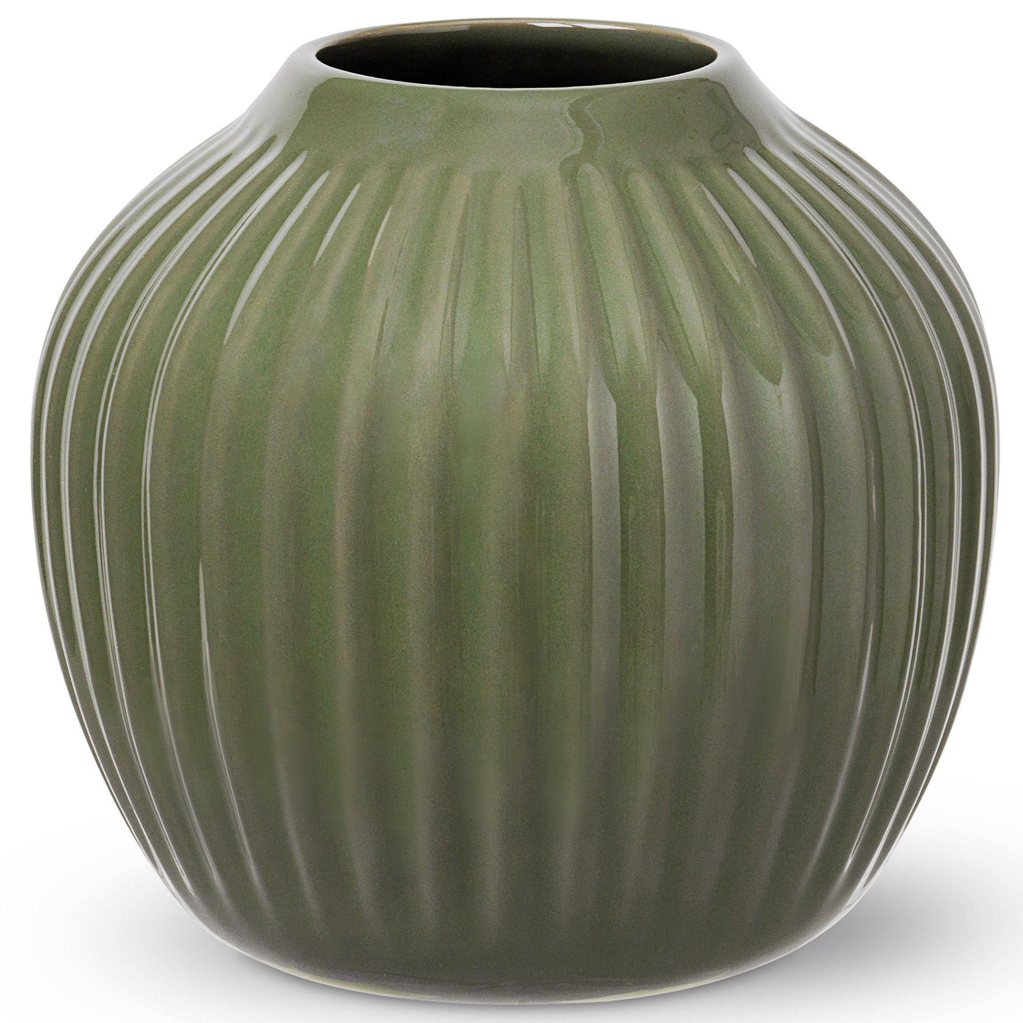 Kähler Hammershøi vase 13 cm mörkgrön