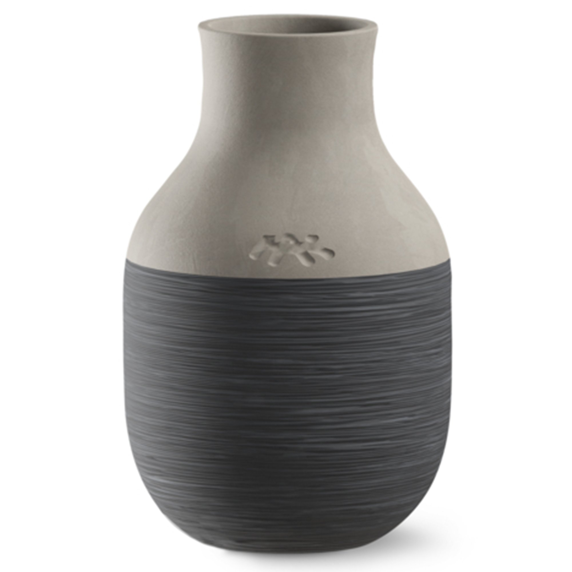 Kähler Omaggio Circulare vase 12,5 cm antracitgrå