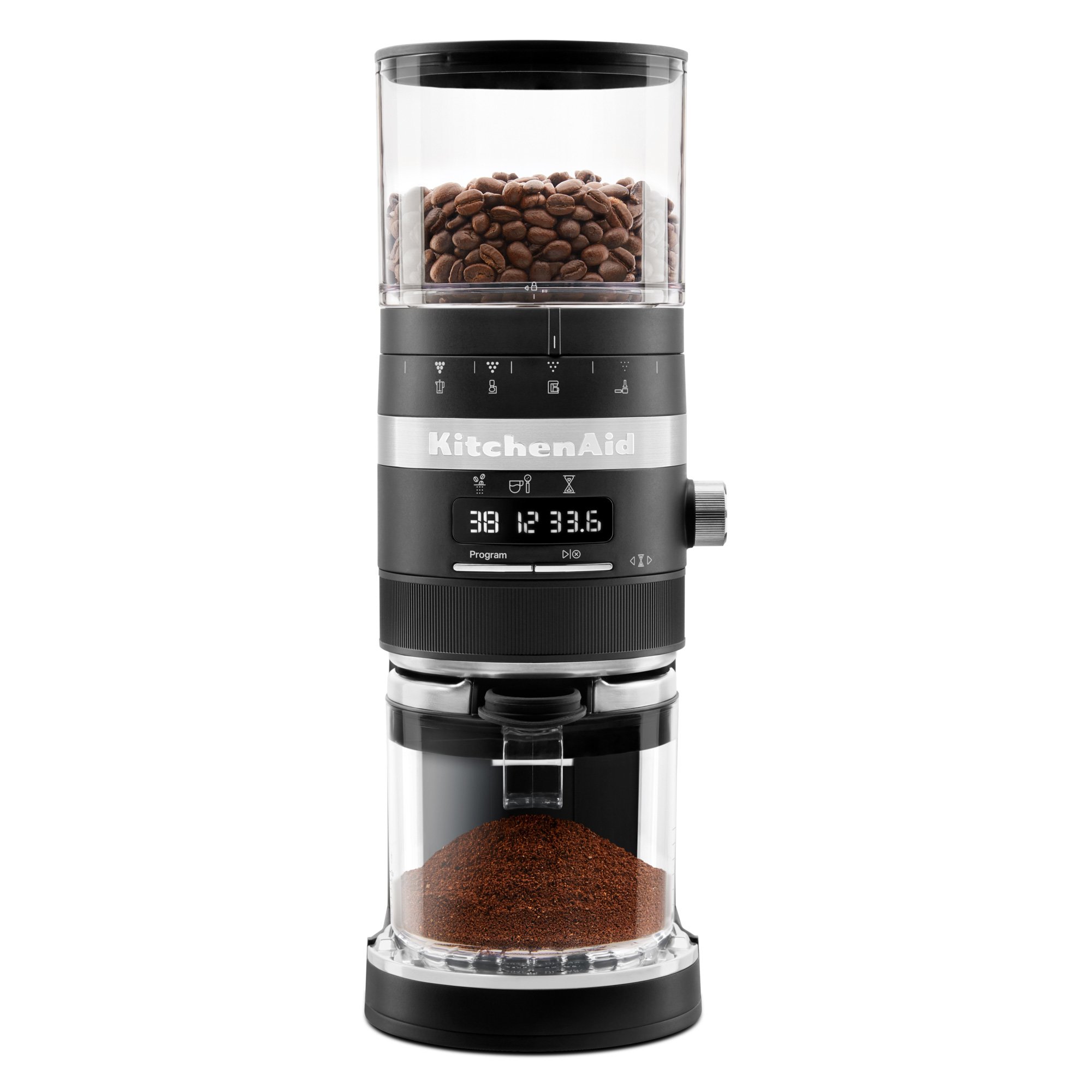 Läs mer om KitchenAid Artisan 5KCG8433EBM kaffekvarn, matte black