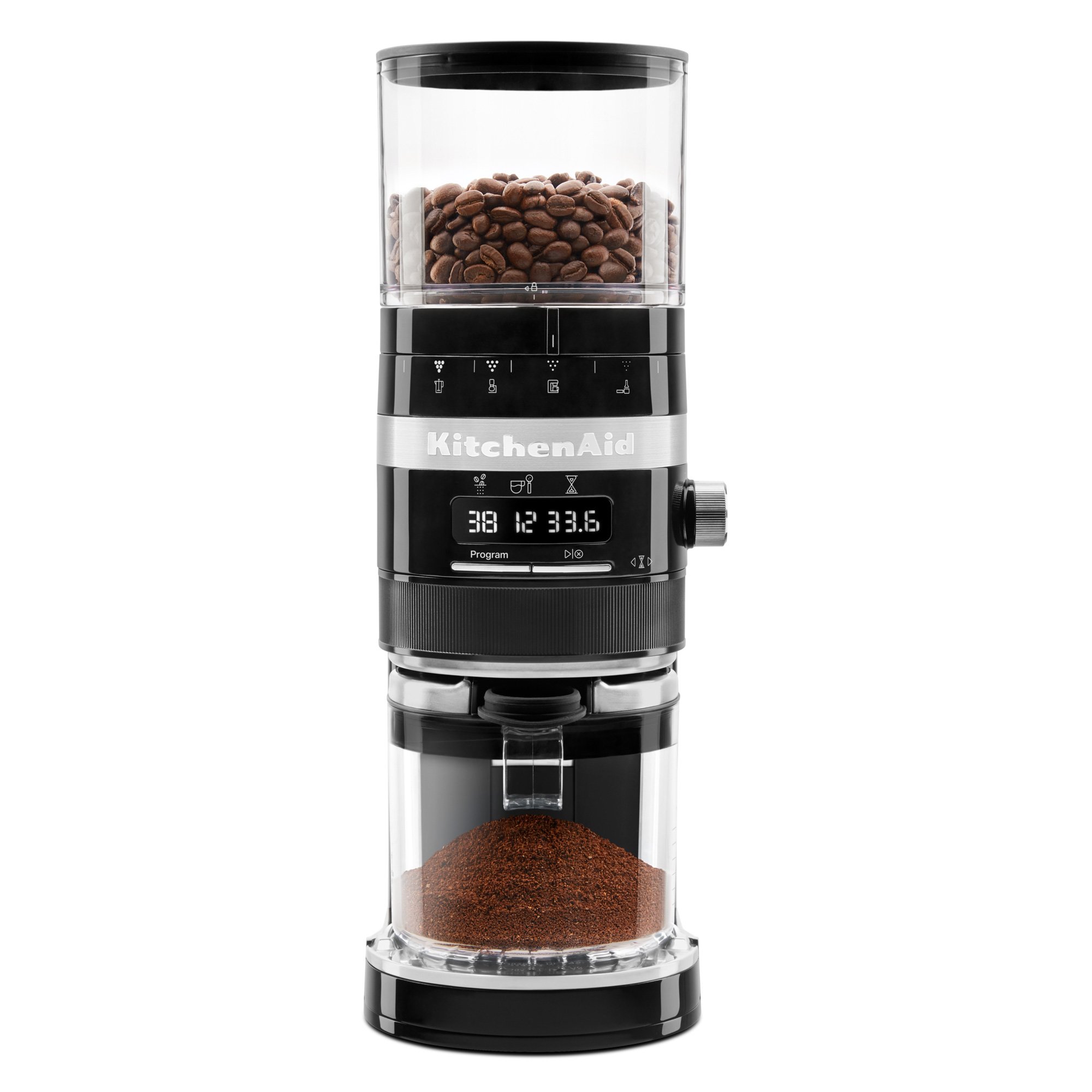 Läs mer om KitchenAid Artisan 5KCG8433EOB kaffekvarn, onyx black