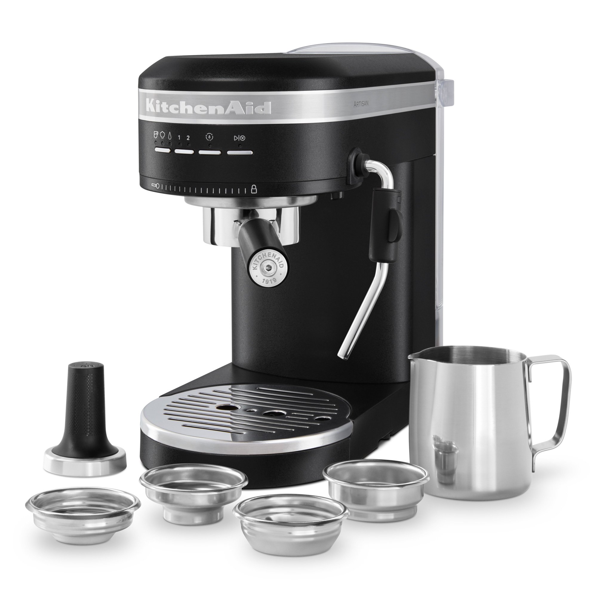 Läs mer om KitchenAid Artisan 5KES6503 espressomaskin, cast iron black