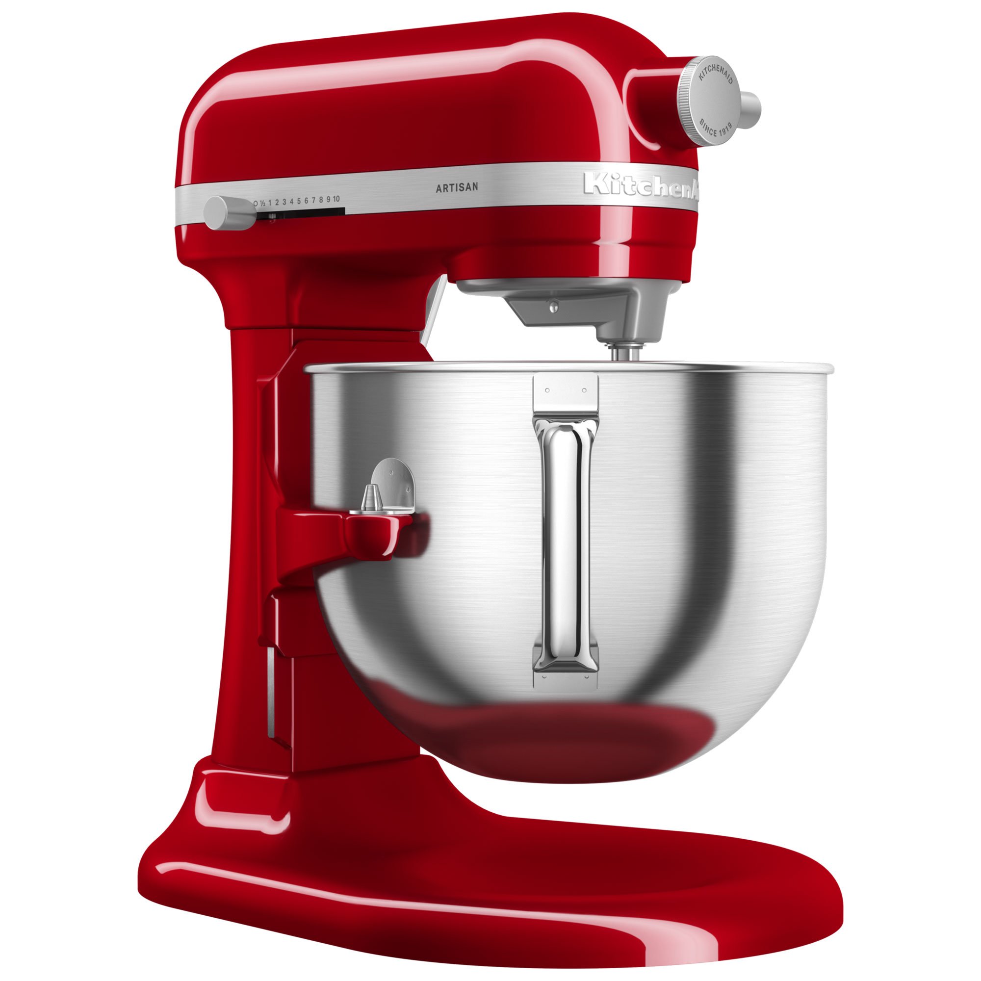 Läs mer om KitchenAid Artisan 5KSM70SHXE köksmaskin 6,6 liter, red
