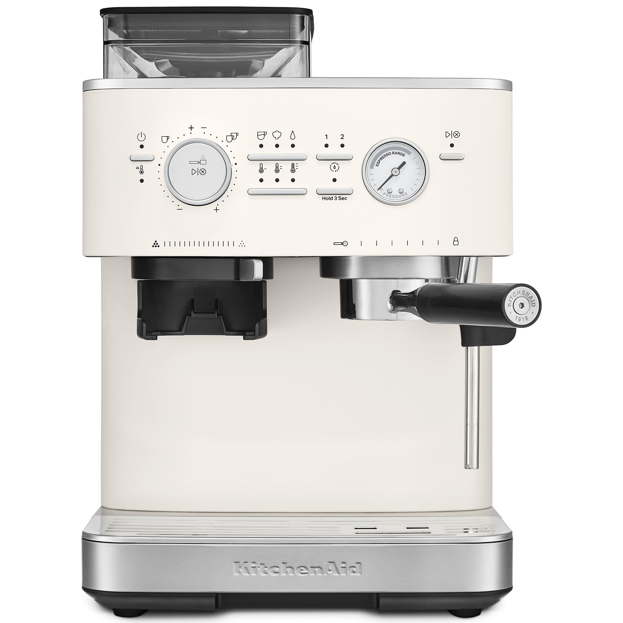 KitchenAid Espressomaskin med kaffekvern porcelain white