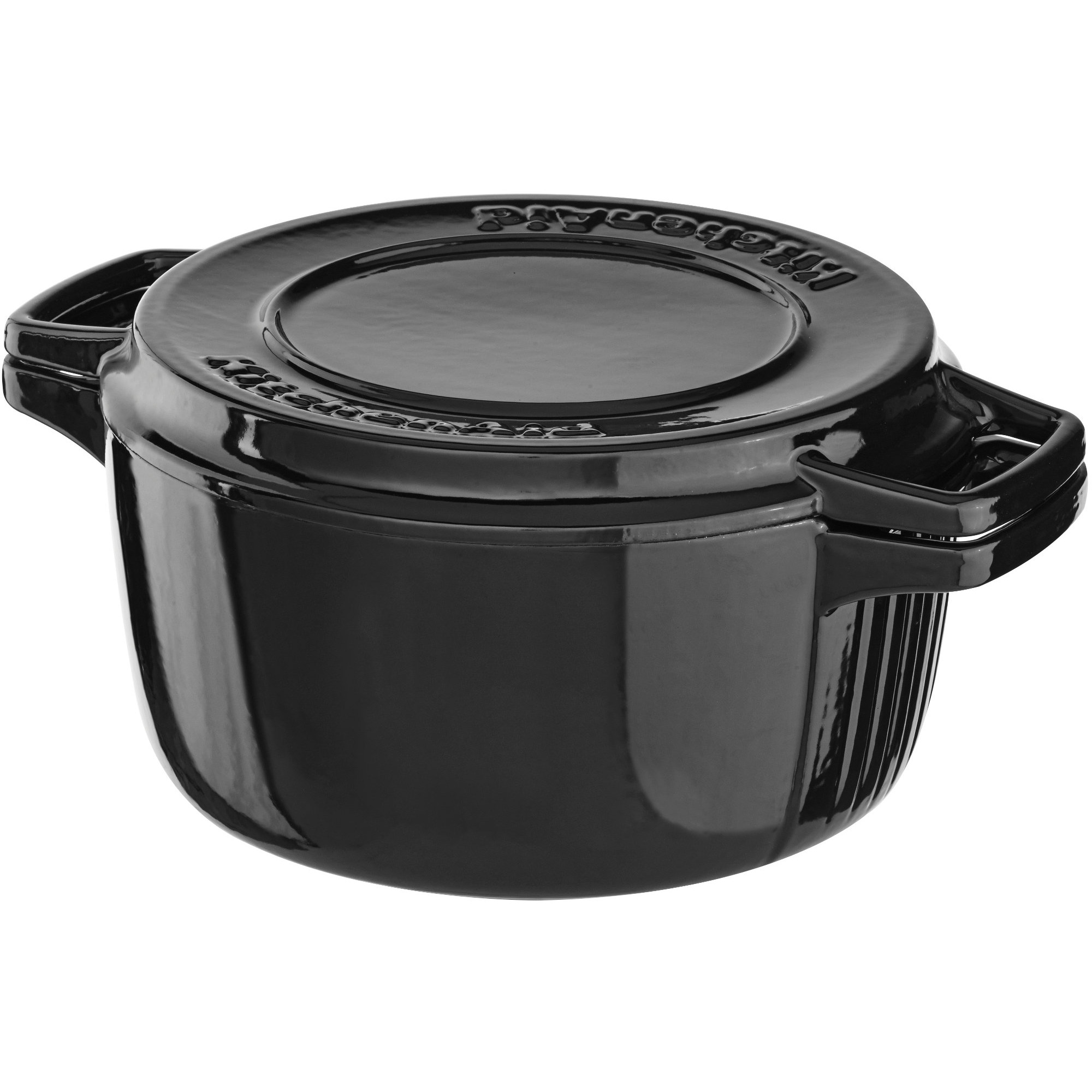 KitchenAid Støpejernsgryte 24 cm Svart