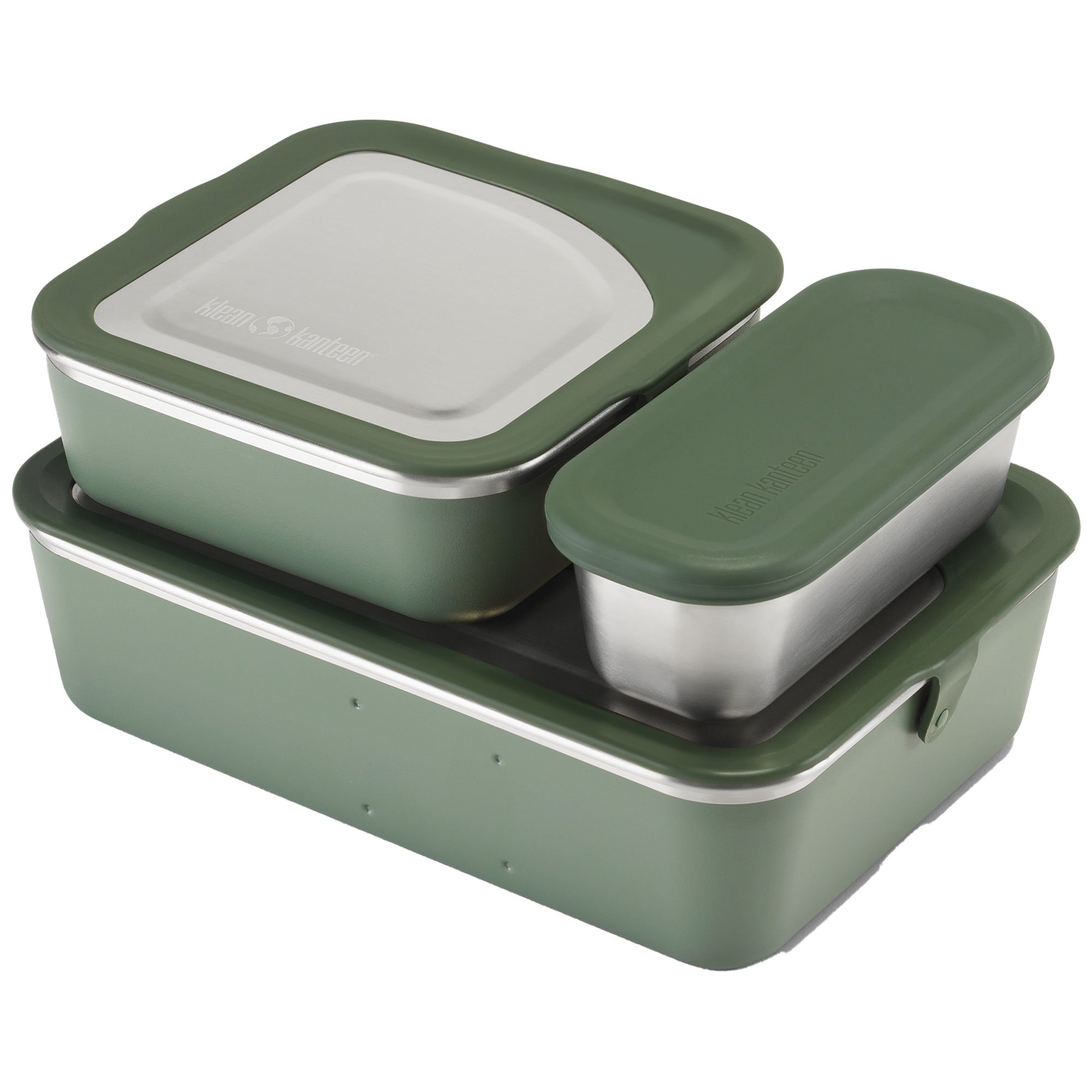Läs mer om Klean Kanteen Big Meal Box set med matlådor 3 st, sea spray