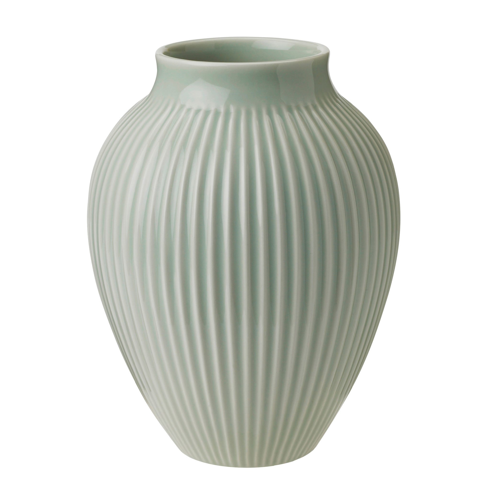 Knabstrup Ripple vase 20 cm mint