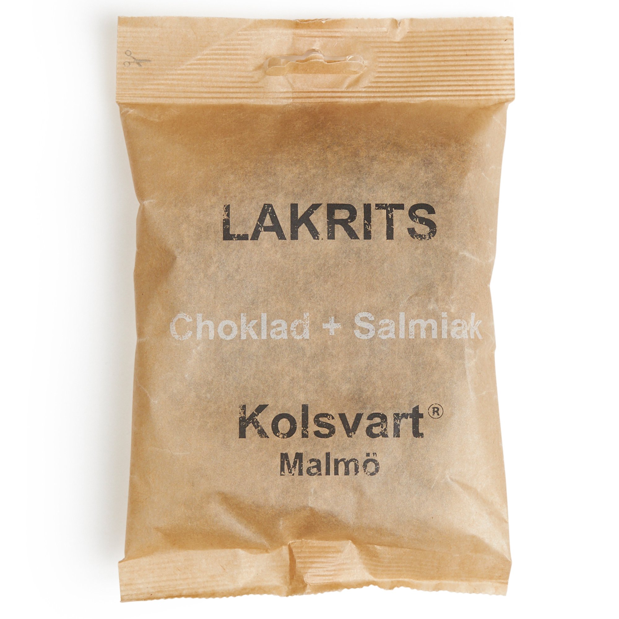 Läs mer om Kolsvart Choklad + Salmiak saltlakrits, 120 g
