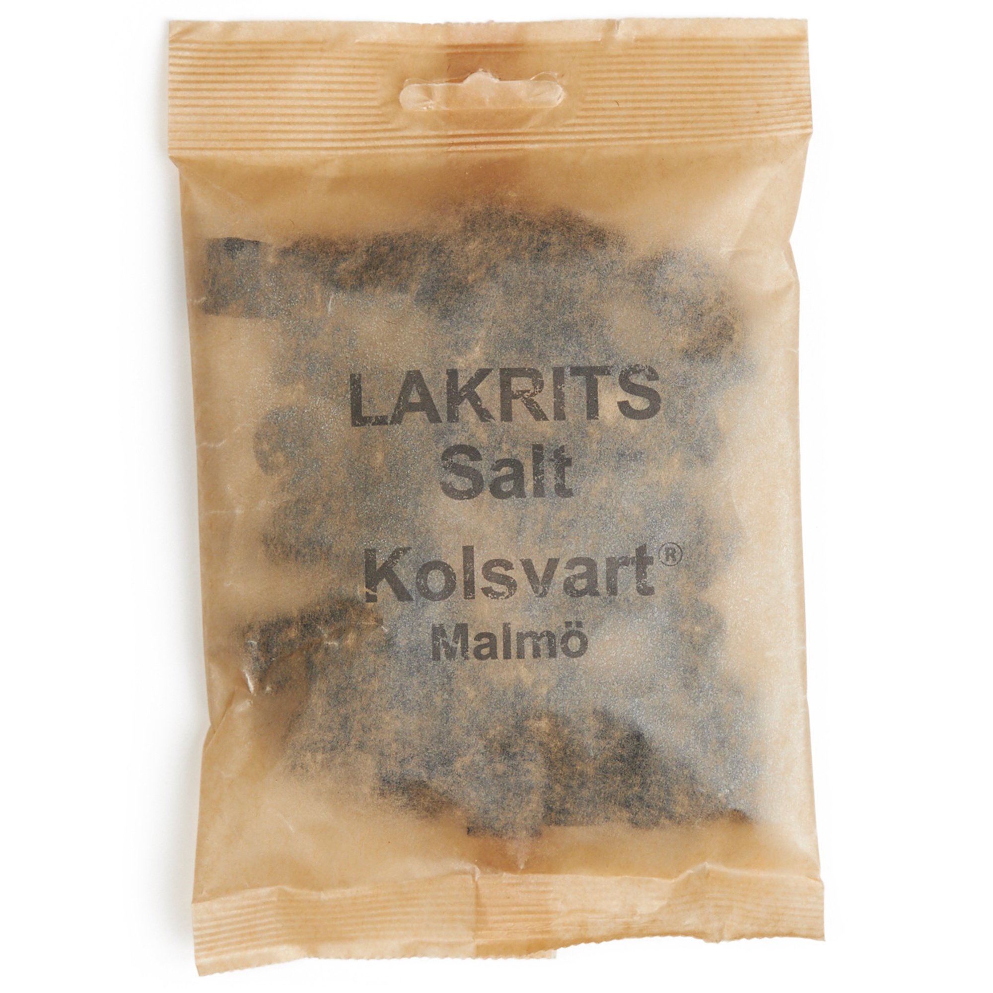 Läs mer om Kolsvart Salt lakrits, 120 g